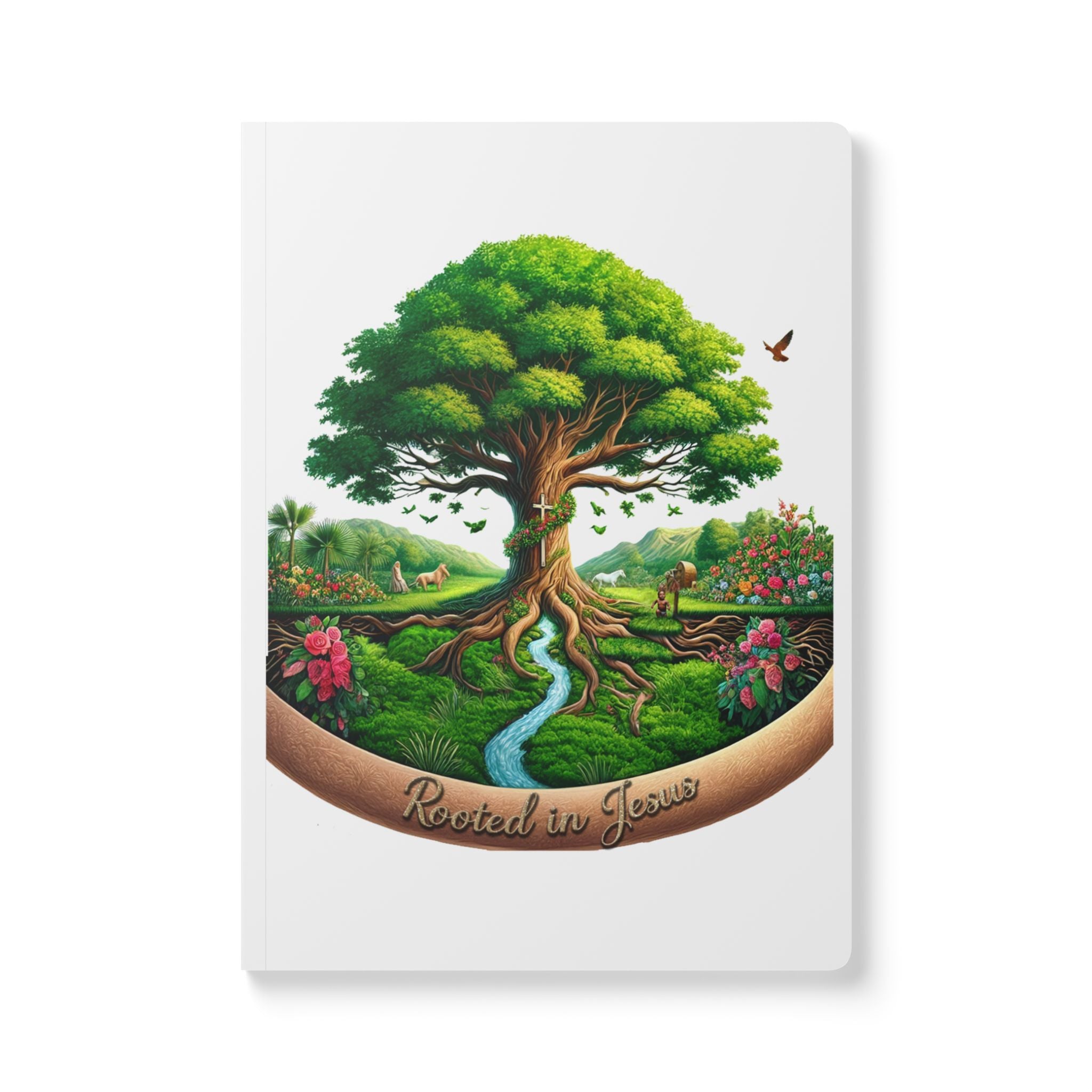 Rooted in Jesus Softcover Journal - Inspirational Writing, Daily Planner, Nature Journal, Gift for Christians, Prayer Journal, [...]