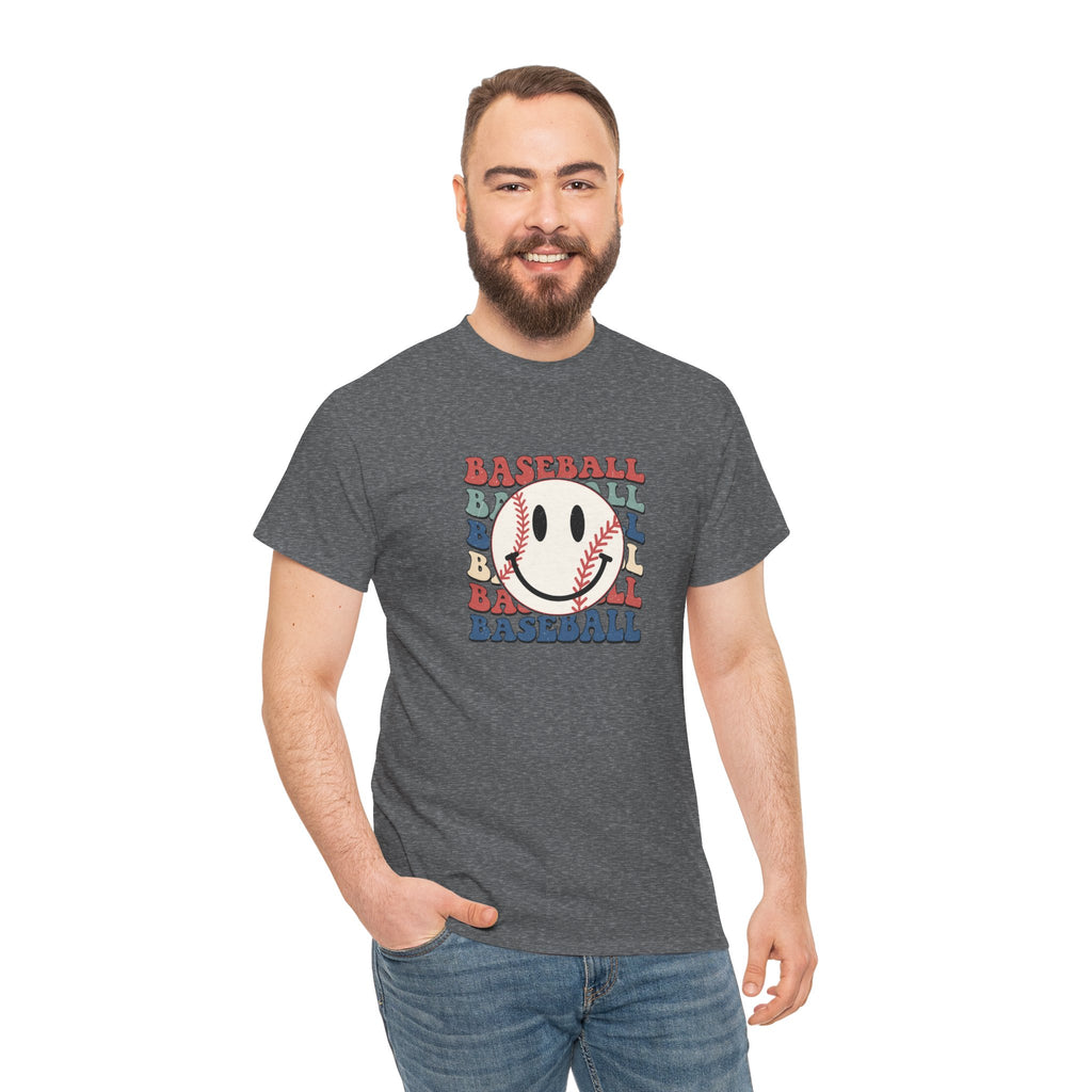 Baseball Tee For Dad Or Mom Unisex Heavy Cotton Tee