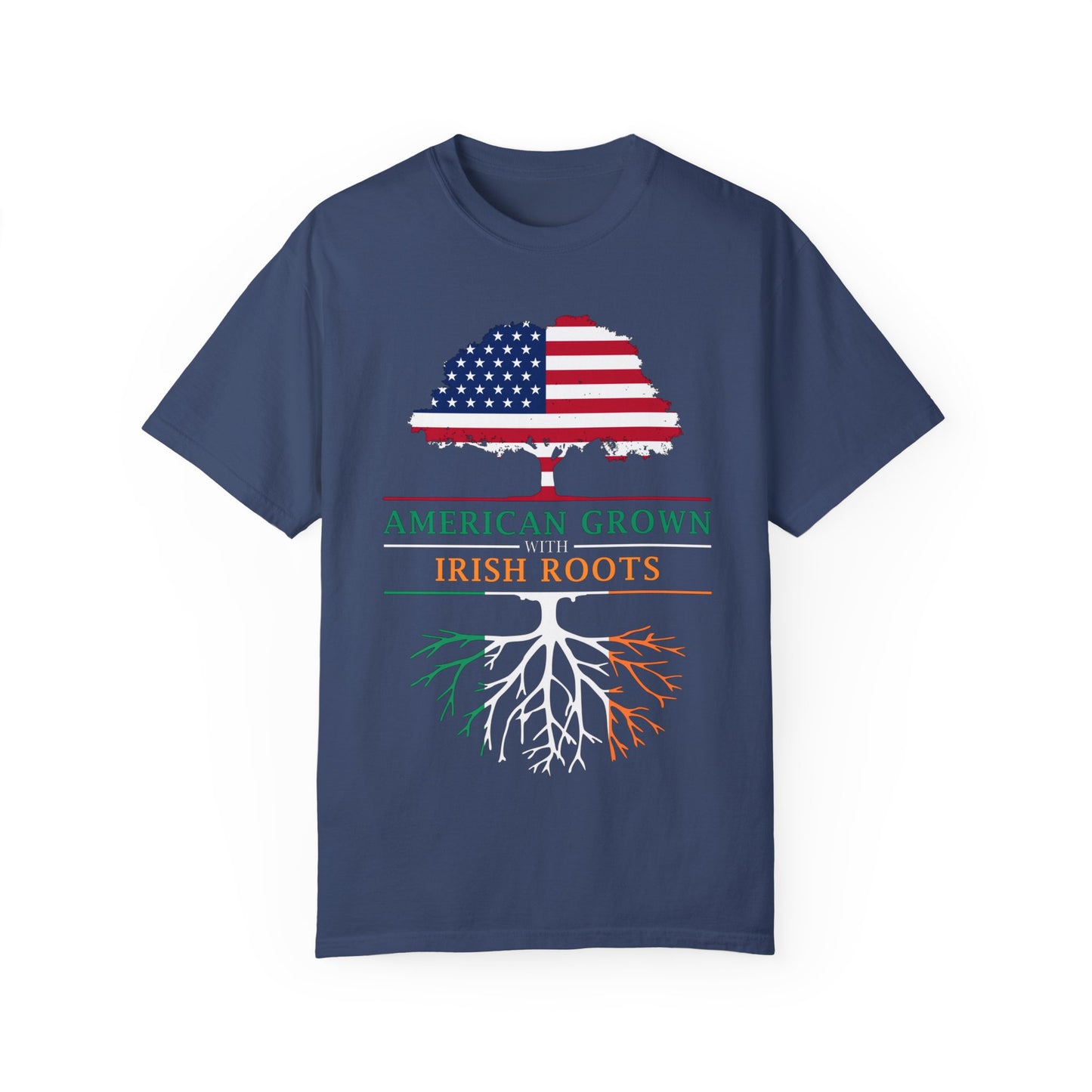 American Grown with Irish Roots T-Shirt, Unisex Tee for St Patrick's Day, Irish Pride, Casual Wear, Gift for Him/Her