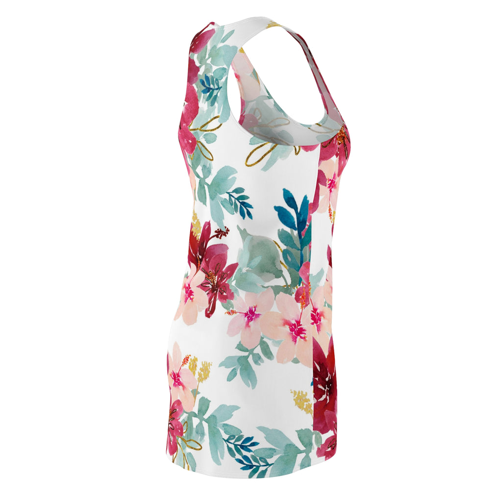 Women's Flowered  Racerback Dress