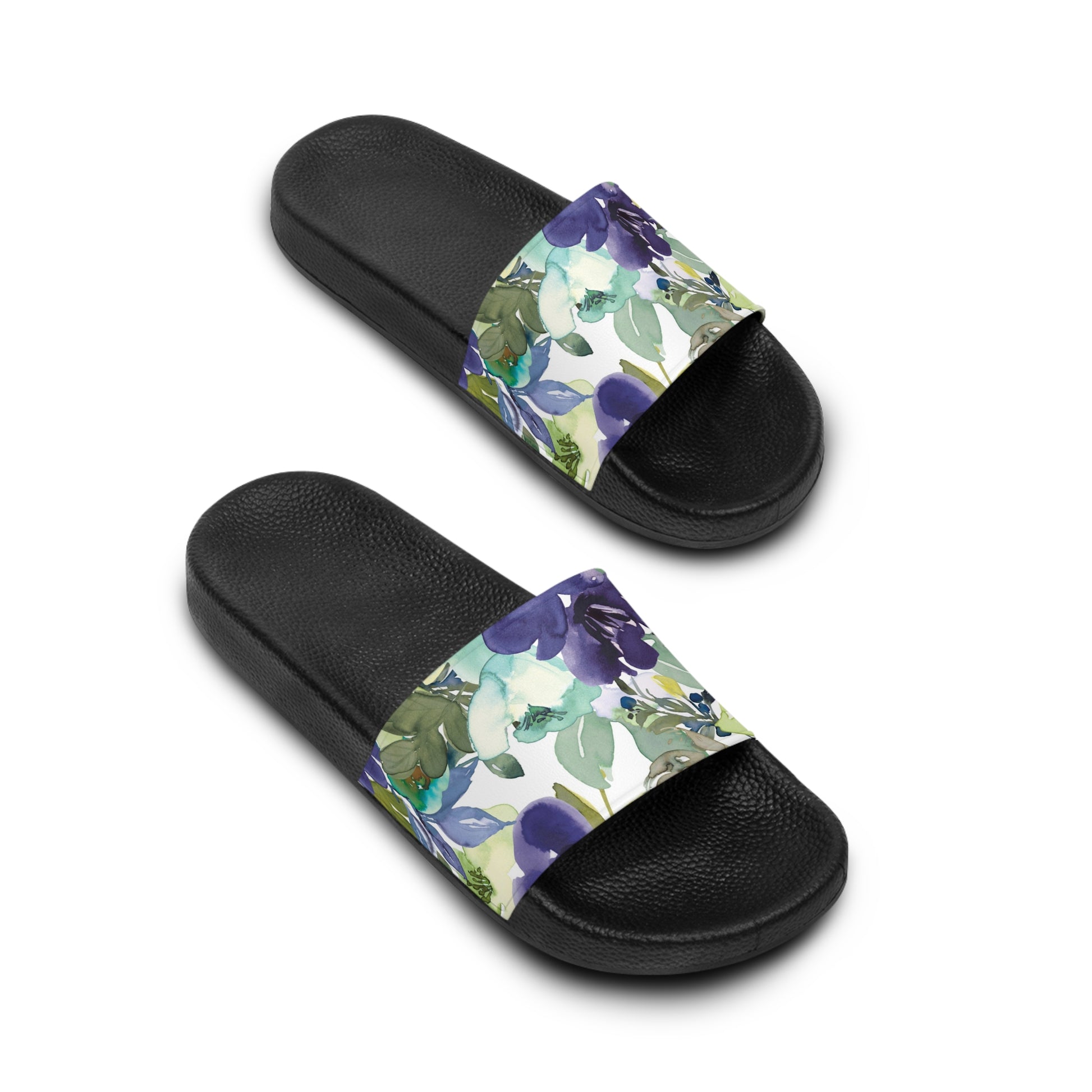 Watercolor Women's Slides, Beach Sandals, Summer Sandals
