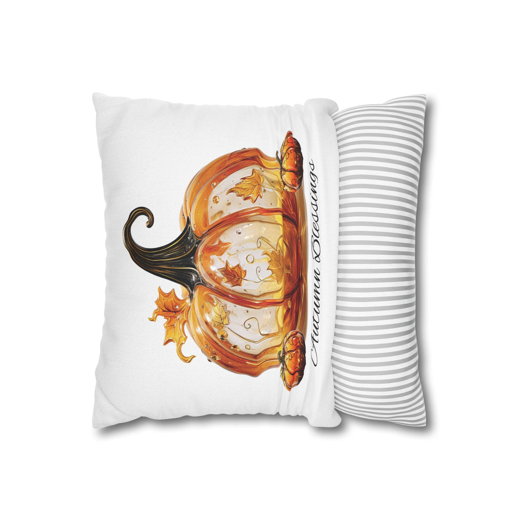 Autumn Blessings Pumpkin Pillowcase, Cozy Fall Home Decor, Seasonal Couch Cushion, Thanksgiving Gift, Harvest Decoration
