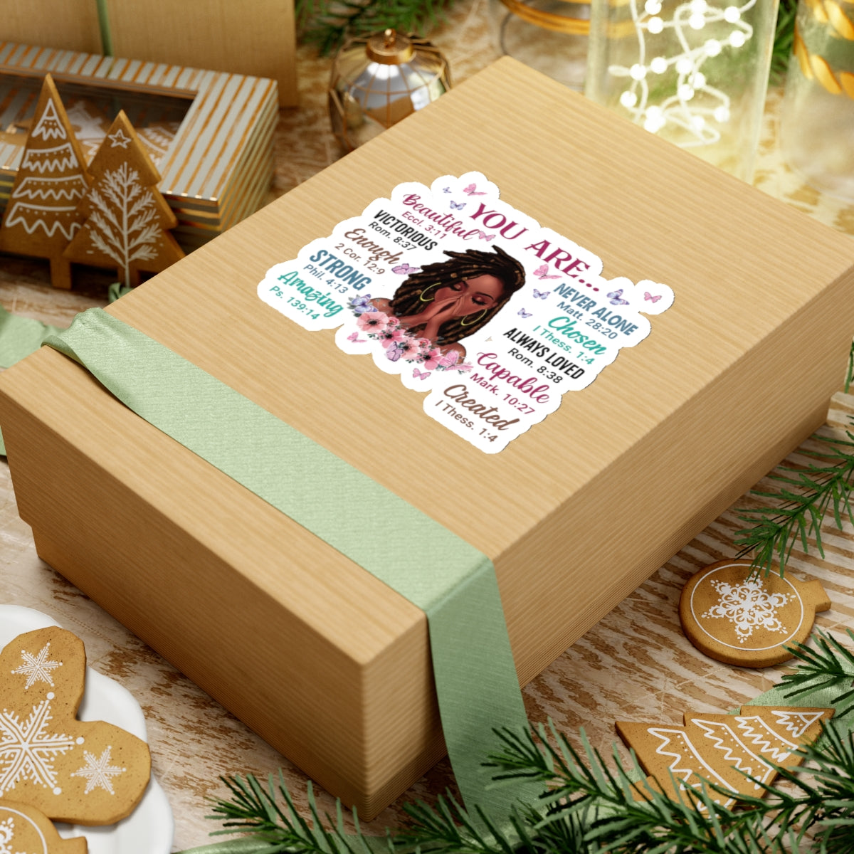 Black Girl Inspiration Sticker Kiss-Cut Stickers Two for One Price