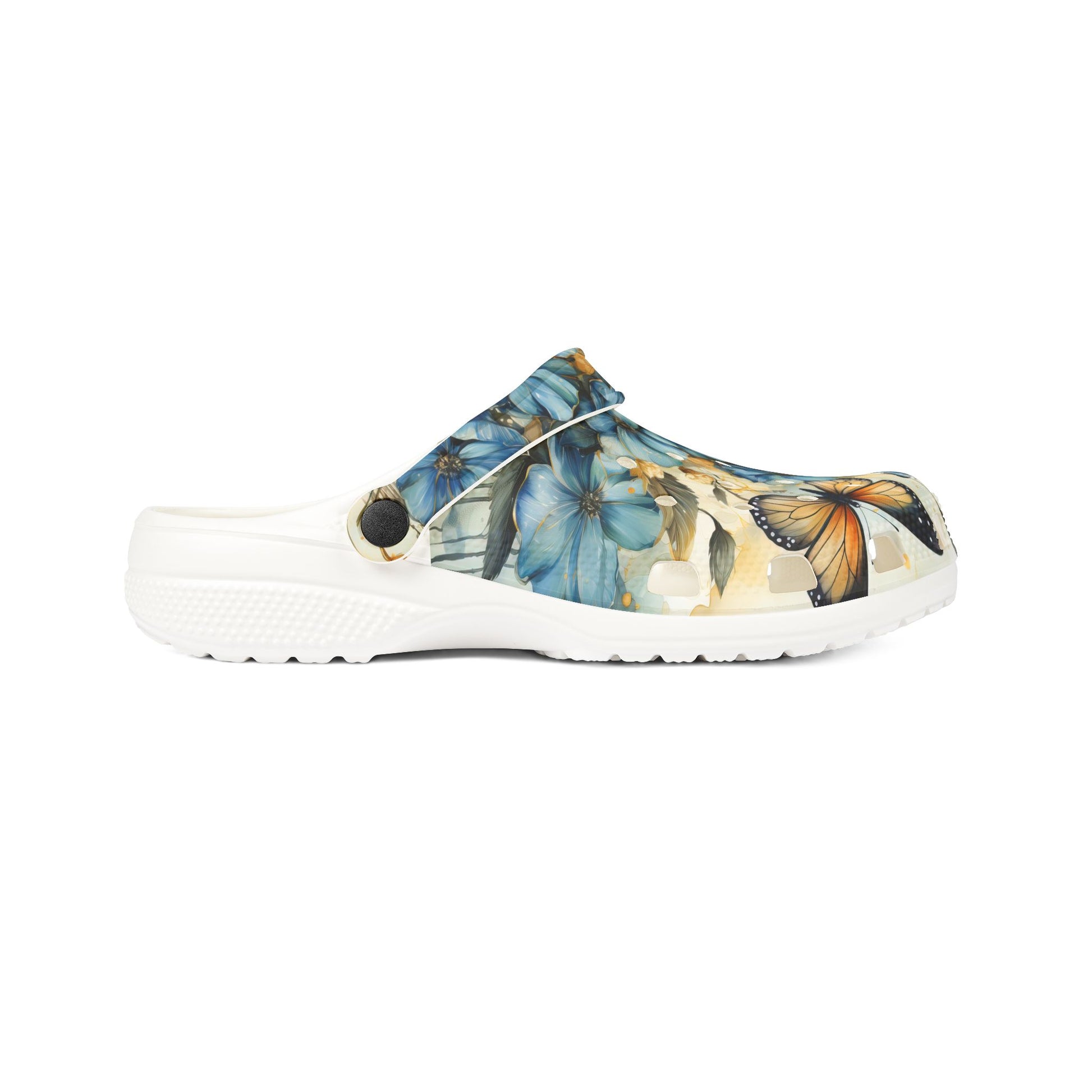 Floral Butterfly EVA Foam Clogs, Garden Party, Casual Slip-Ons