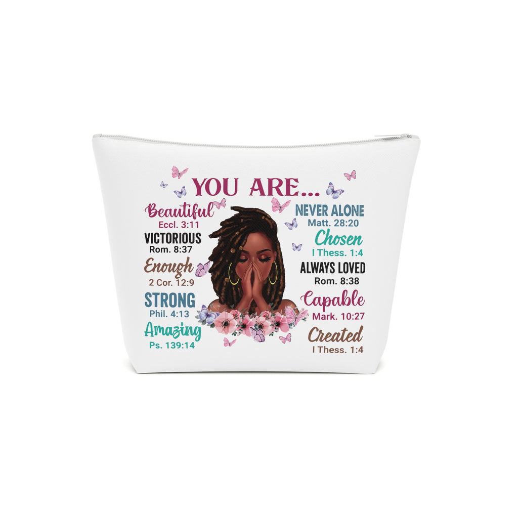 Cotton Inspirational Cosmetic Bag