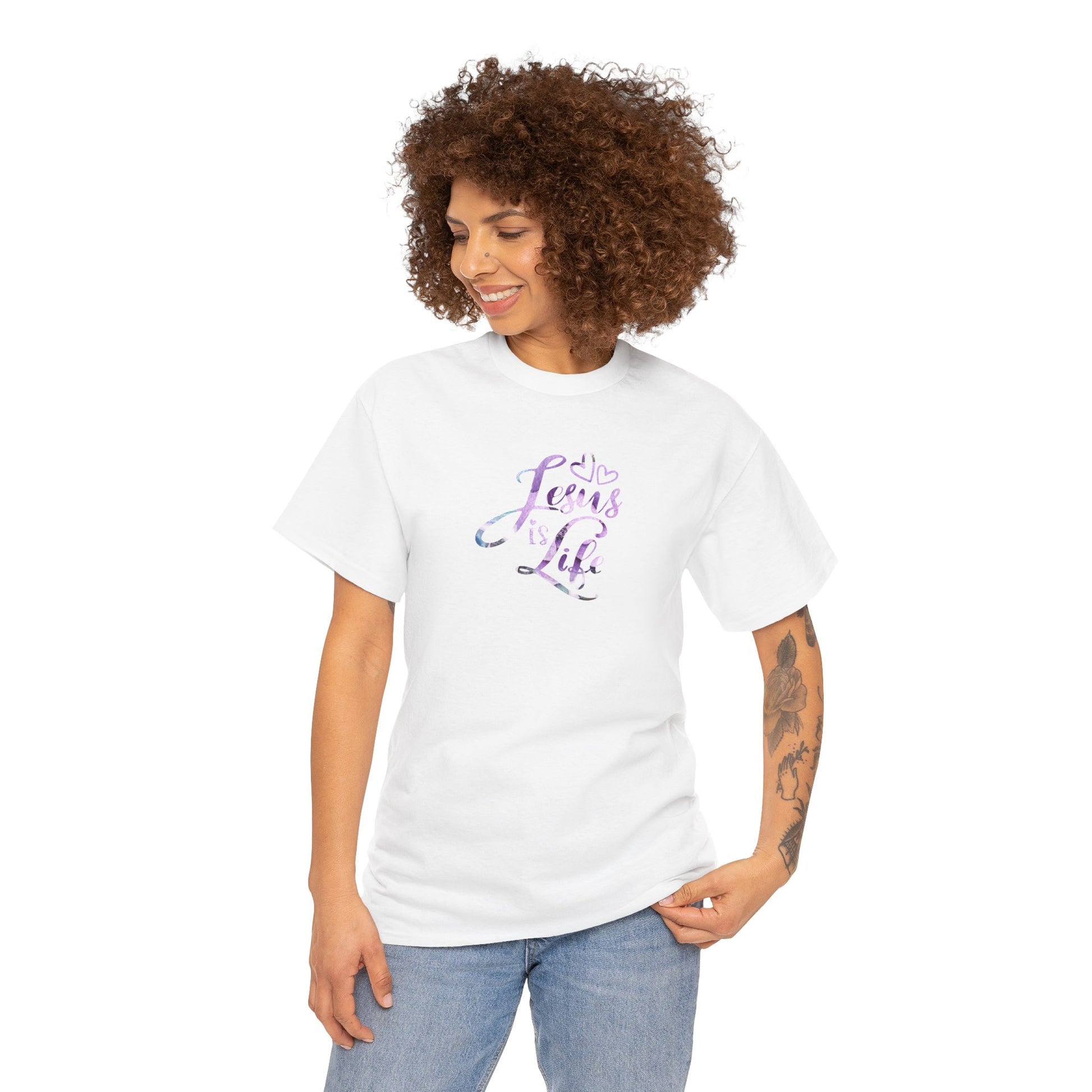 Jesus Is Life Christian Unisex Tee