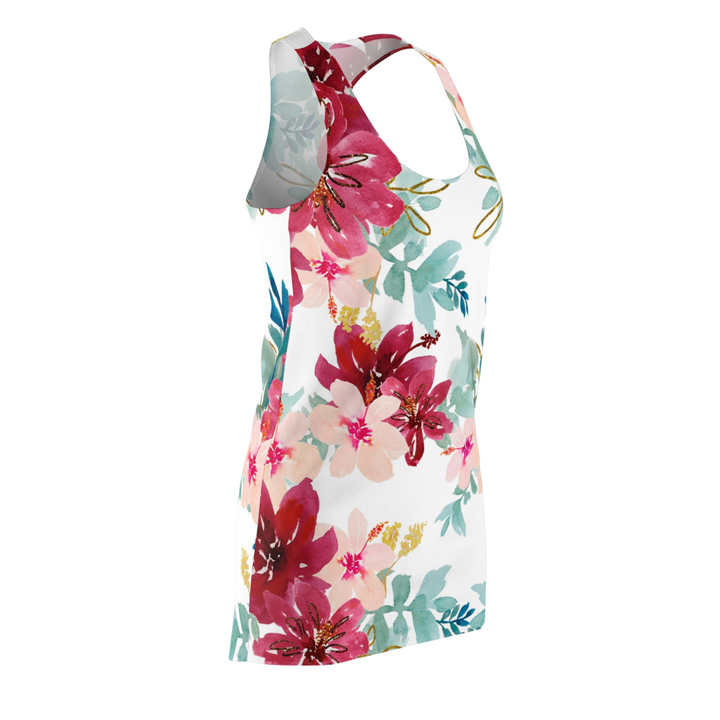 Women's Flowered  Racerback Dress