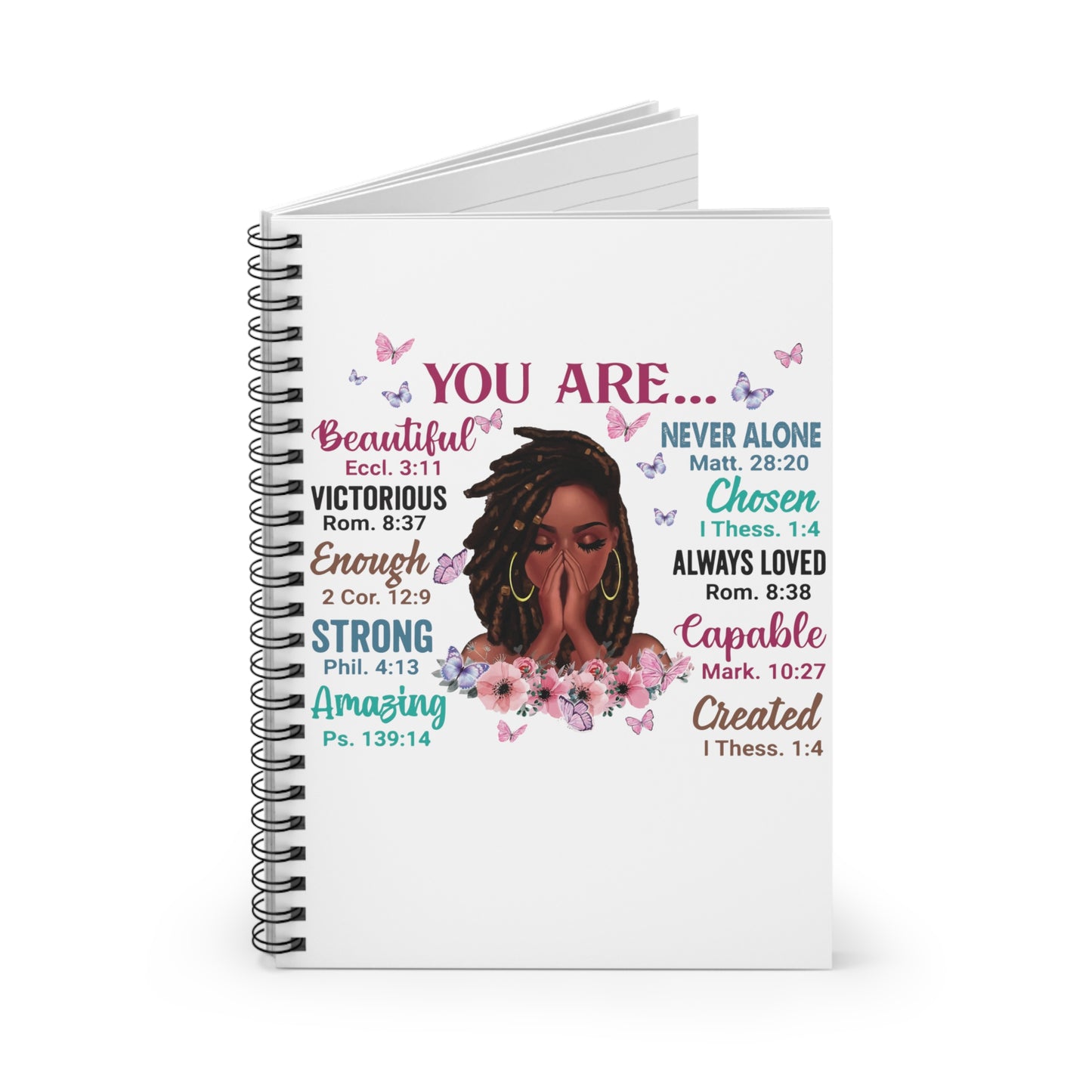 God Says You Are Inspirational Spiral Notebook - Ruled Line