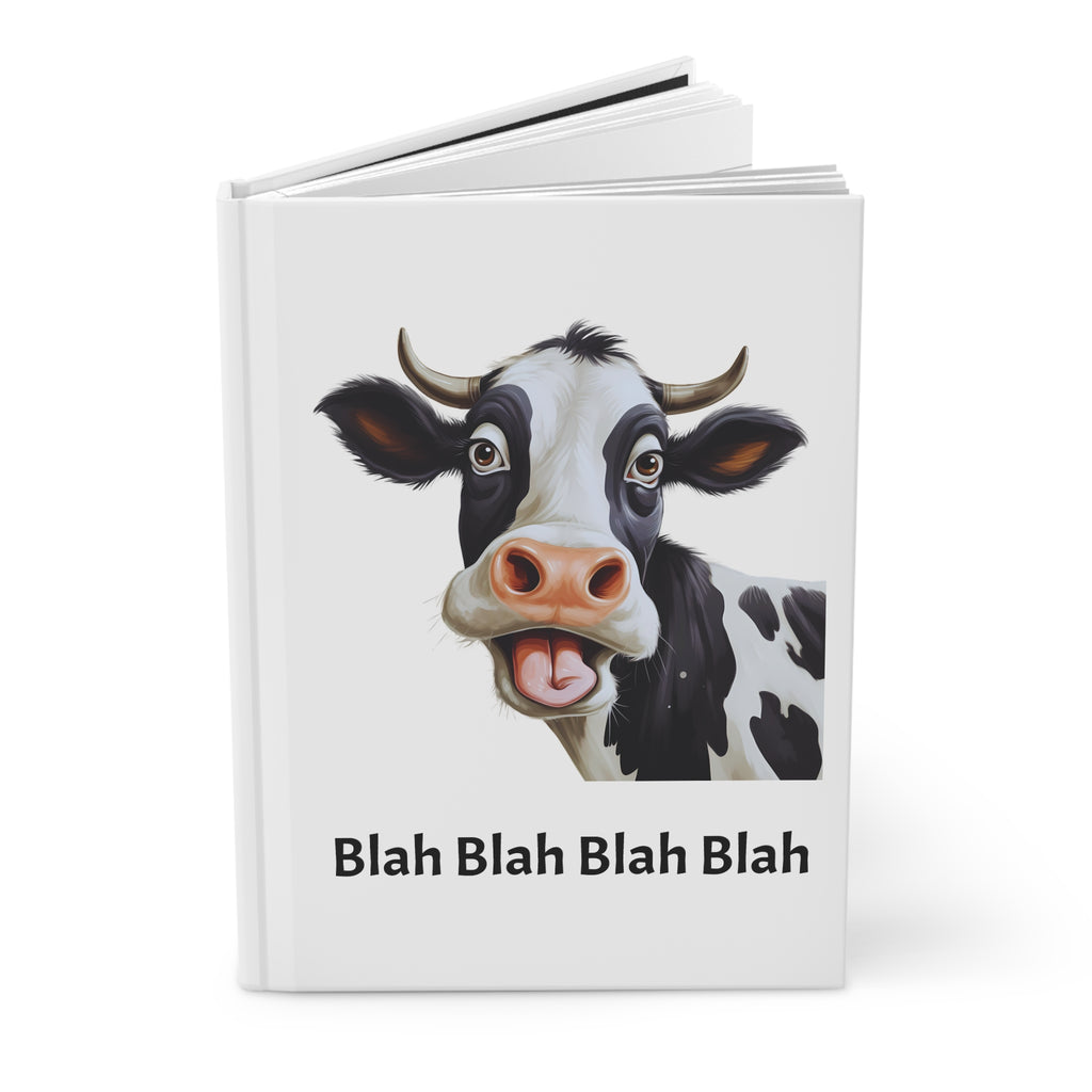 Playful Cow Hardcover Journal - Perfect for Note-Taking, Gifts, School, Journaling, Cow Lovers, Fun Quotes
