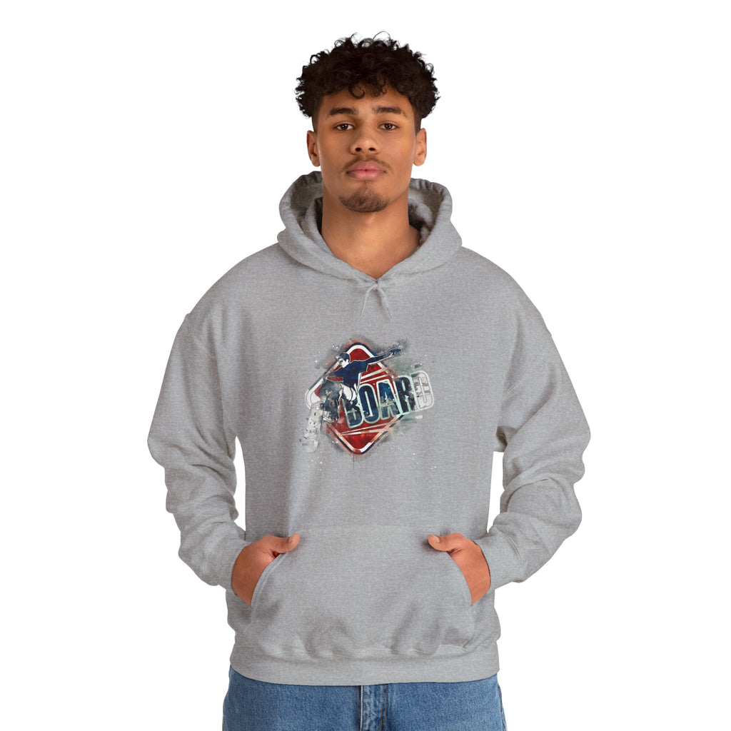 Soar Skateboard Hoodie - Unisex Heavy Blend Sweatshirt