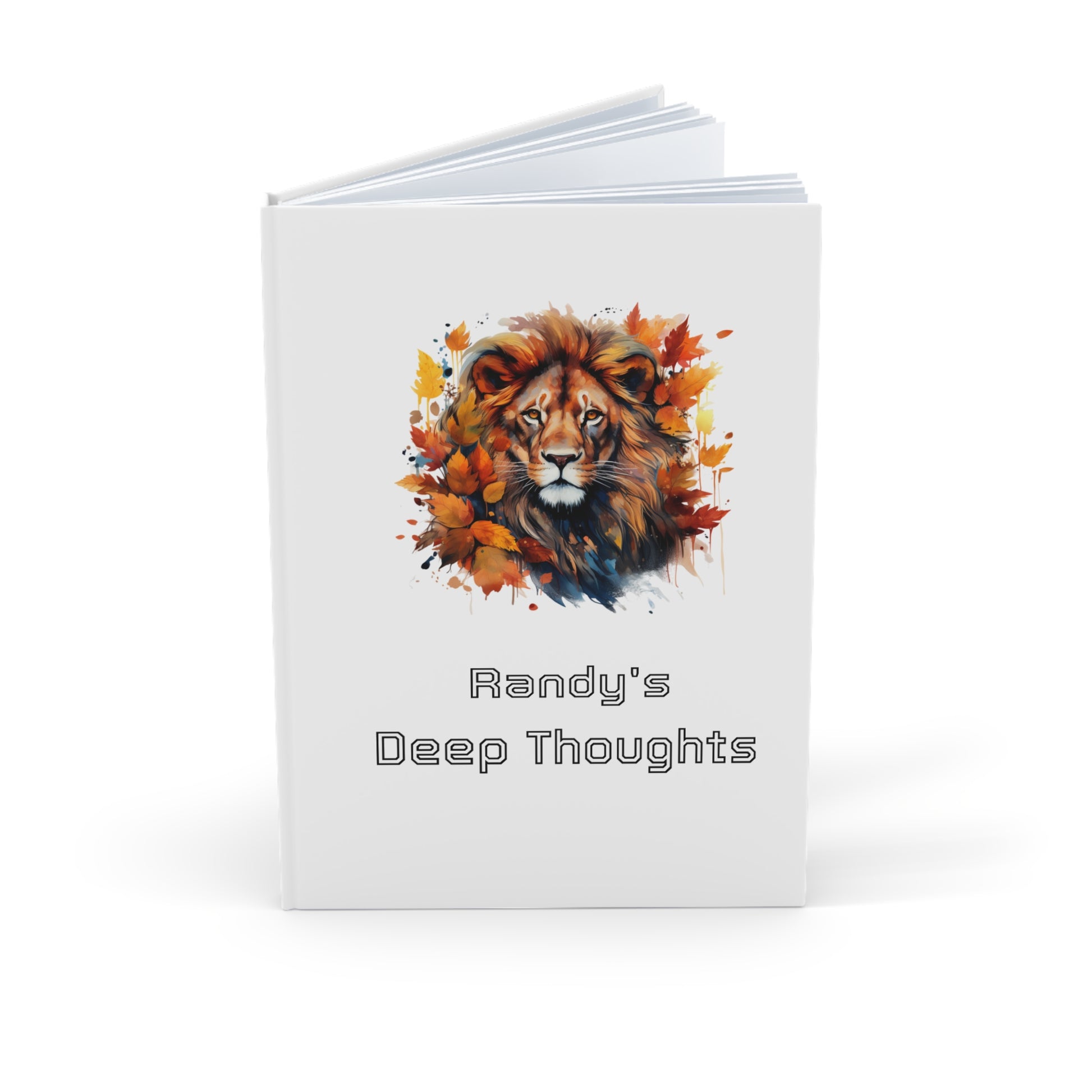 Roaring Inspiration A5 Hardcover Journal, Lion Design Journal, Motivational Notebook, Gift for Writers, Creative Thoughts Diary