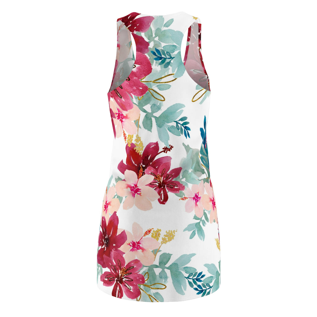 Women's Flowered  Racerback Dress