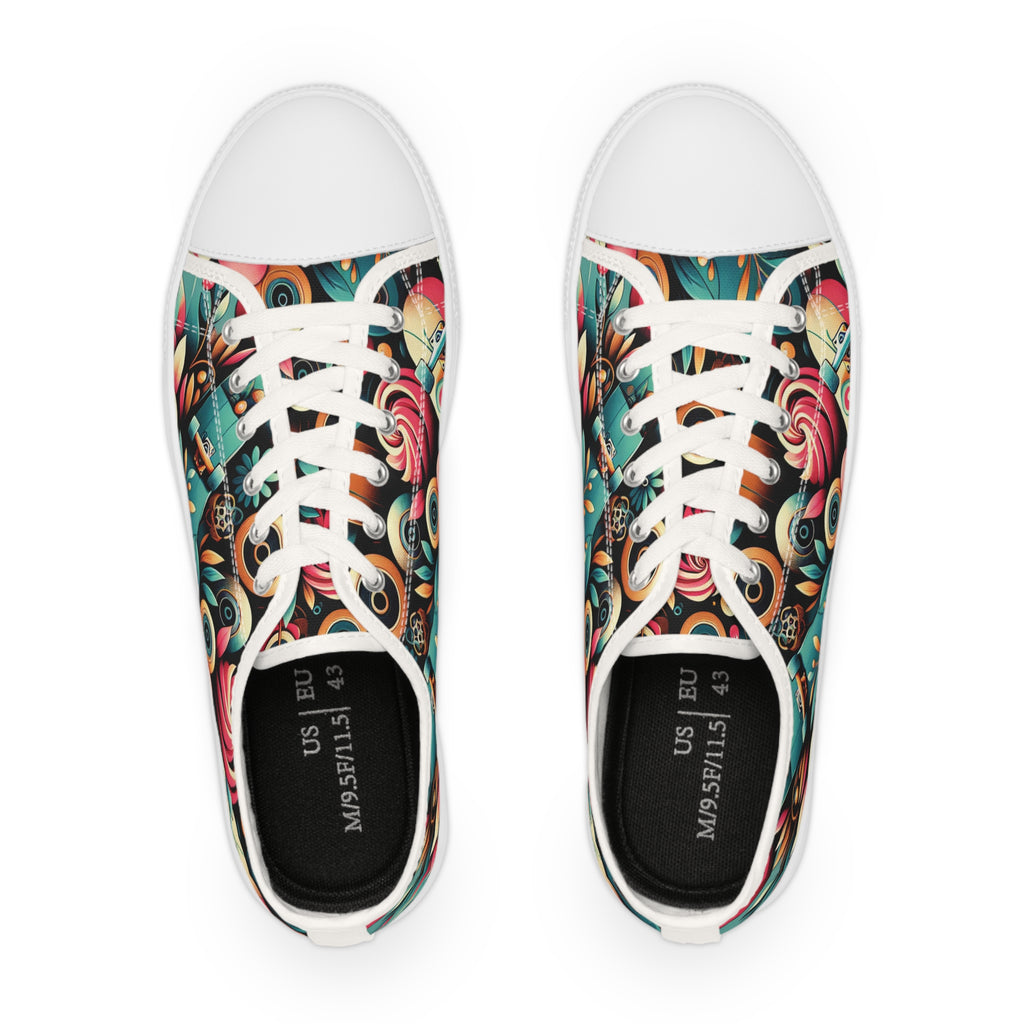 Skate inspired  Stylish Low Top Sneakers with Vibrant Design for Men