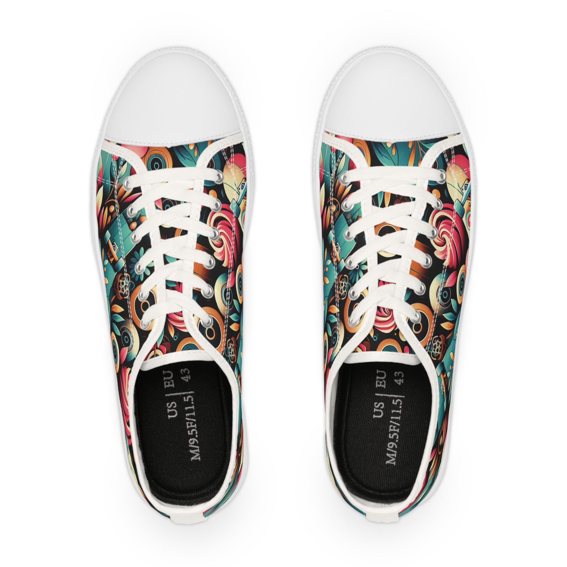 Skate inspired  Stylish Low Top Sneakers with Vibrant Design for Men