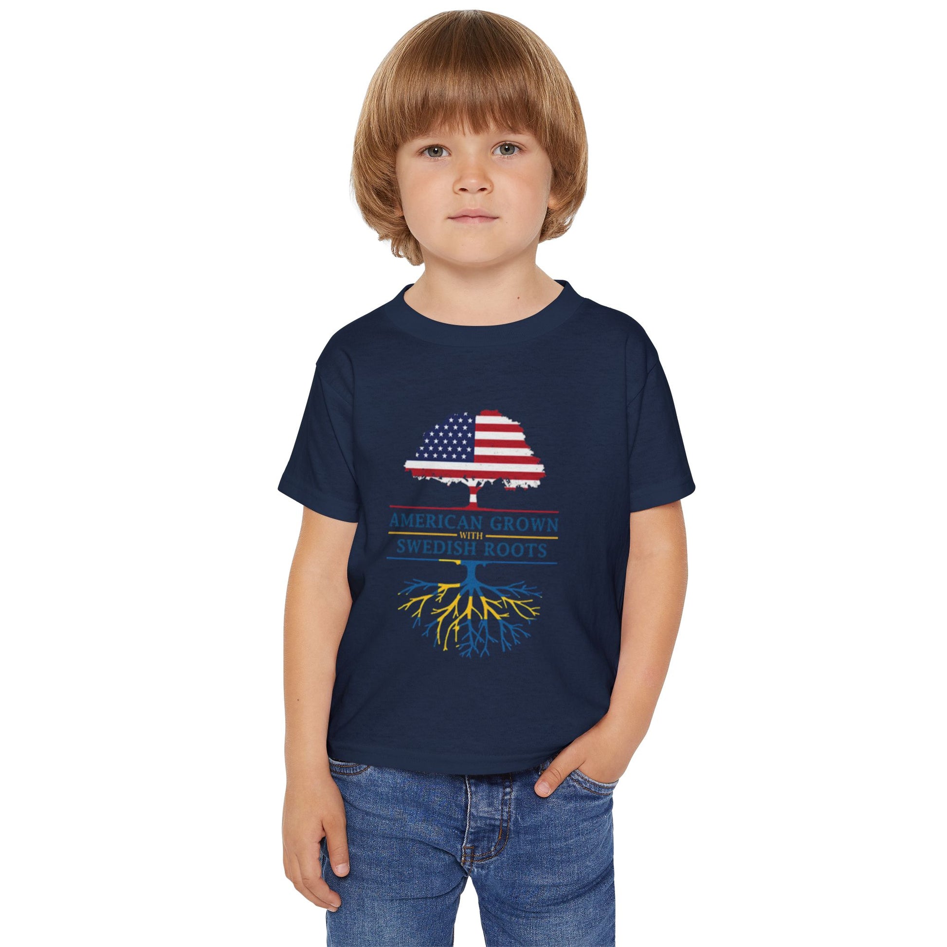 American Grown Swedish Roots Toddler T-Shirt – Roots of Heritage Tee