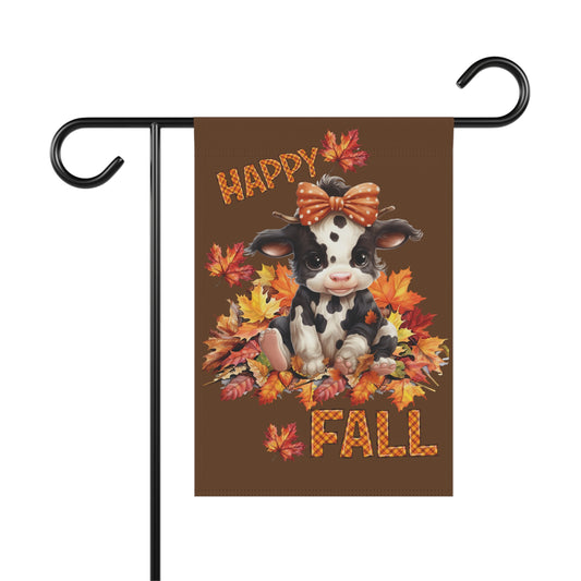 Happy Fall Cute Calf Garden & House Banner