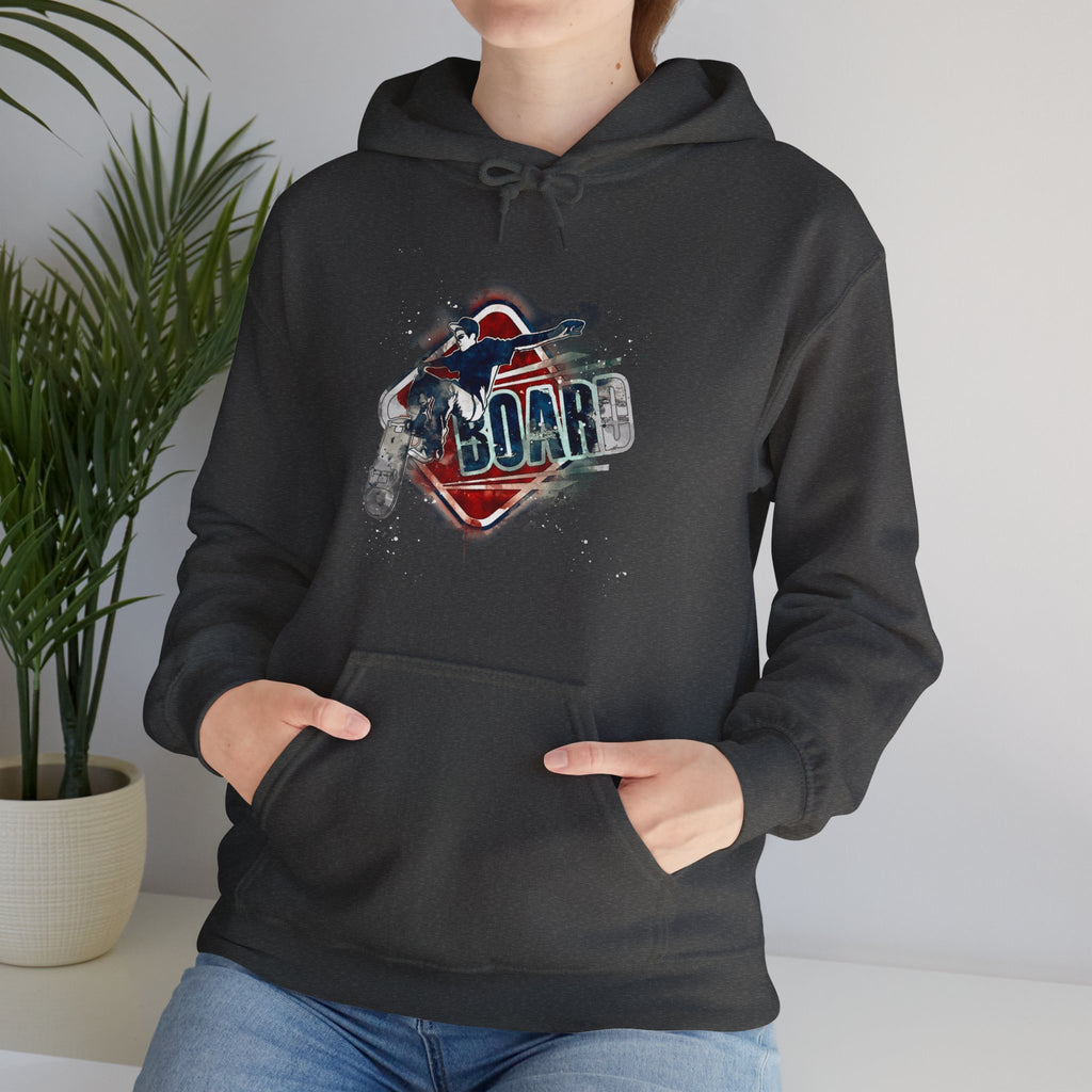 Soar Skateboard Hoodie - Unisex Heavy Blend Sweatshirt