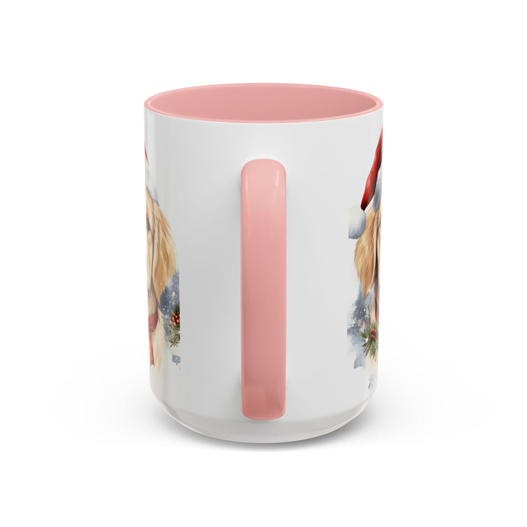 Golden Retriever Christmas Mug — Festive Santa Dog Accent Coffee Cup (11/15oz)