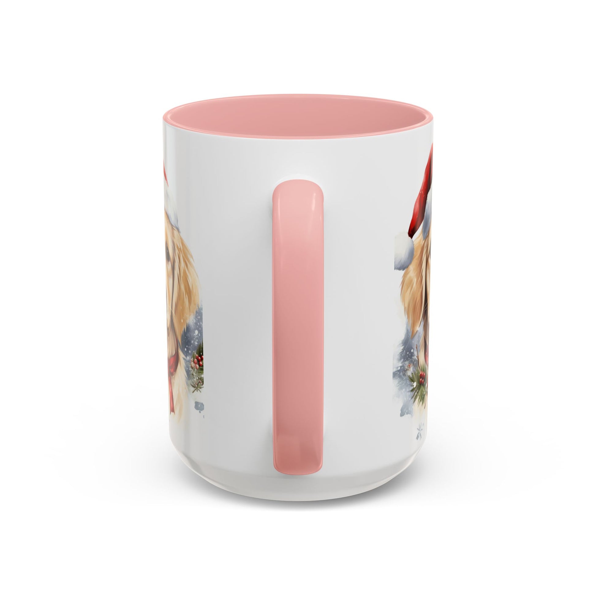 Golden Retriever Christmas Mug — Festive Santa Dog Accent Coffee Cup (11/15oz)