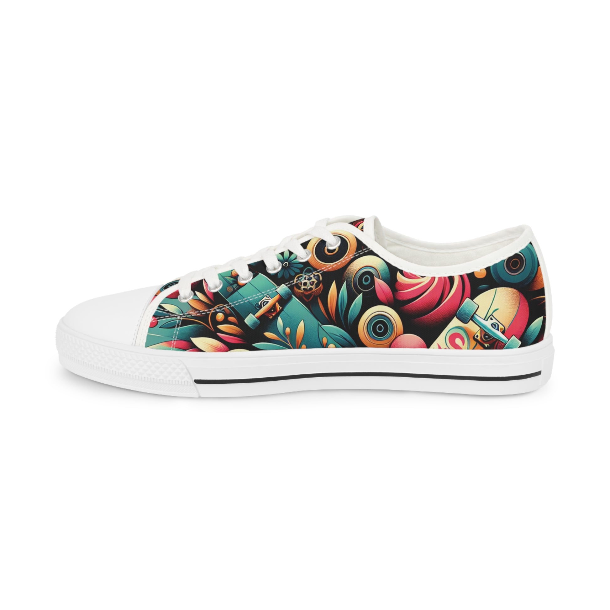 Skate inspired  Stylish Low Top Sneakers with Vibrant Design for Men