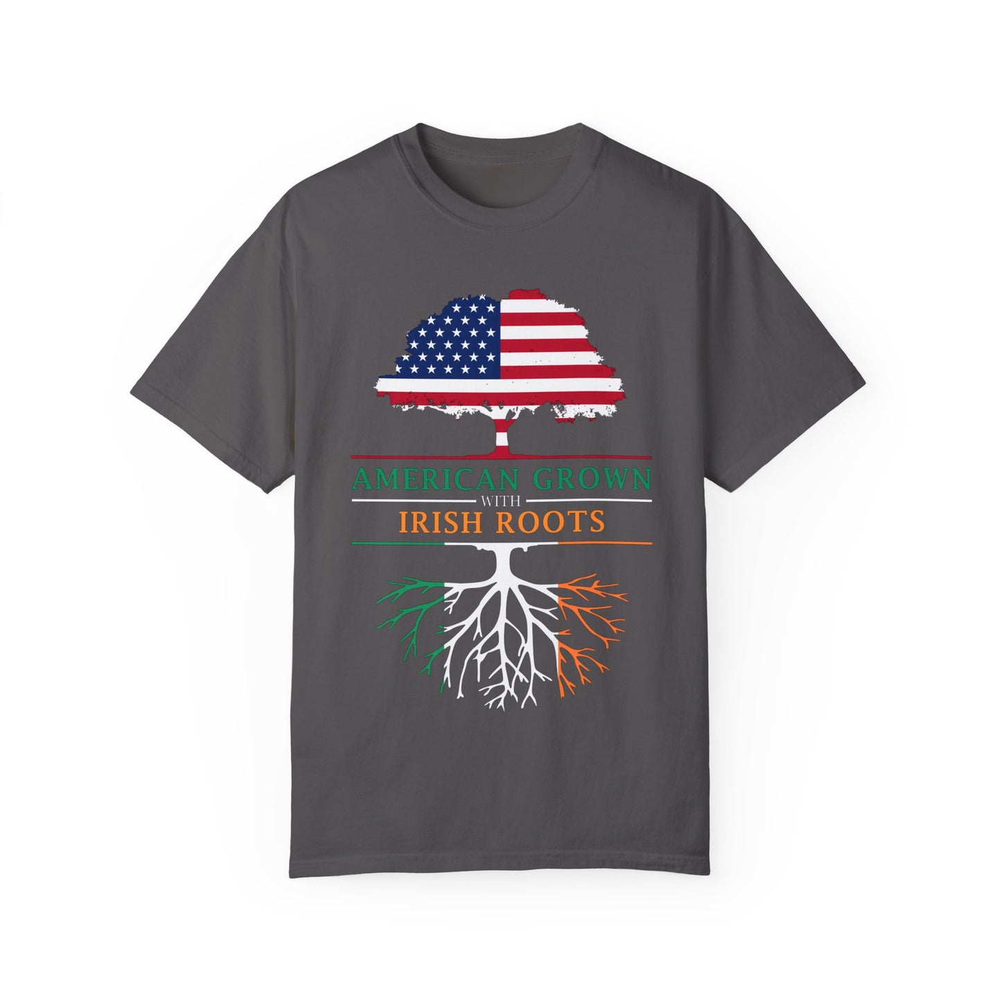 American Grown with Irish Roots T-Shirt, Unisex Tee for St Patrick's Day, Irish Pride, Casual Wear, Gift for Him/Her