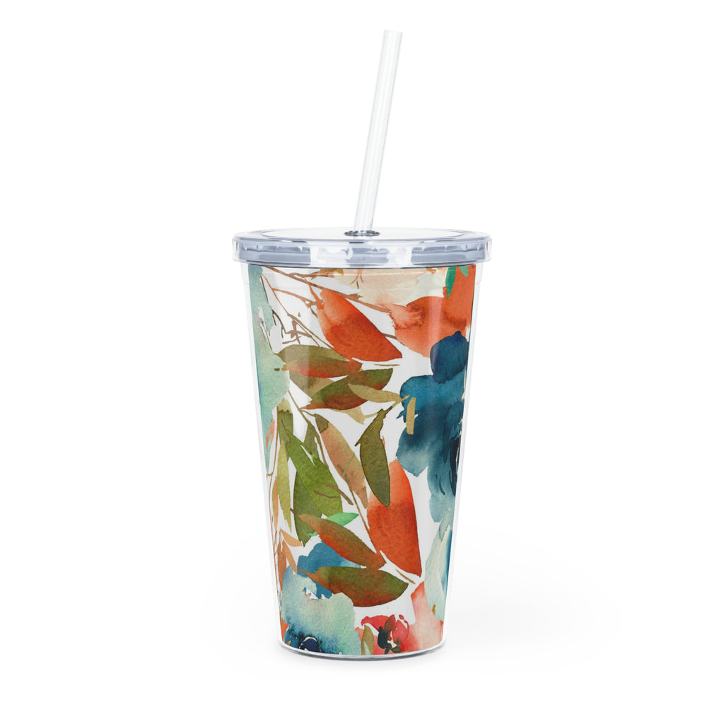 Watercolor Summer Flowers Tumbler