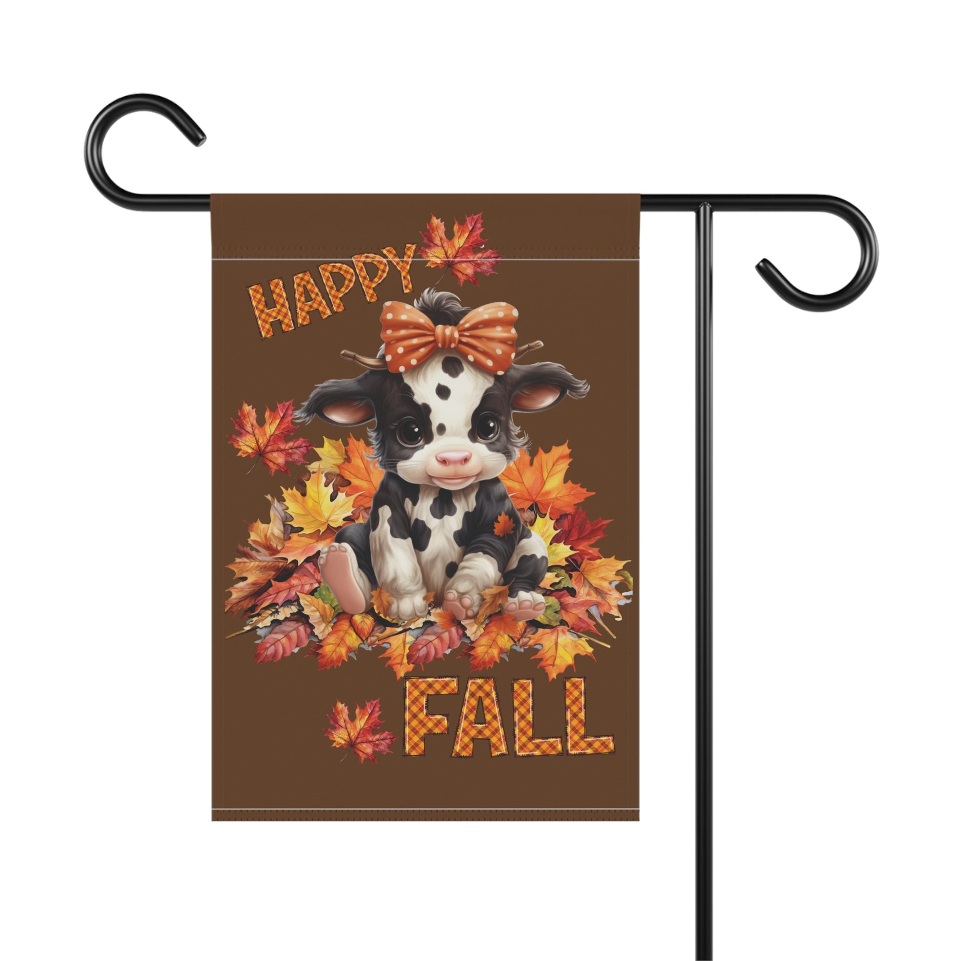 Happy Fall Cute Calf Garden & House Banner