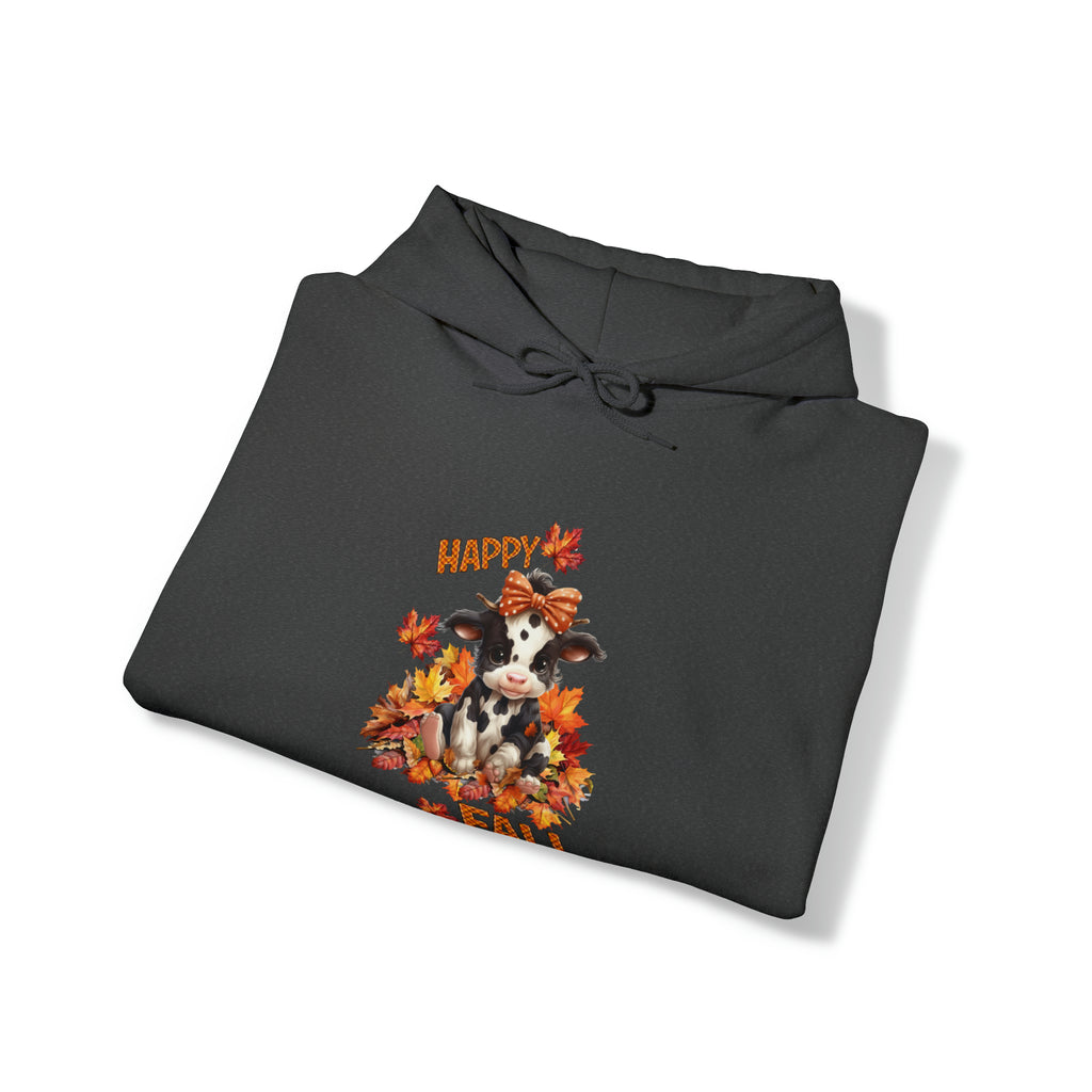 Happy Fall Cute Calf Fall Fashion Hooded Sweatshirt