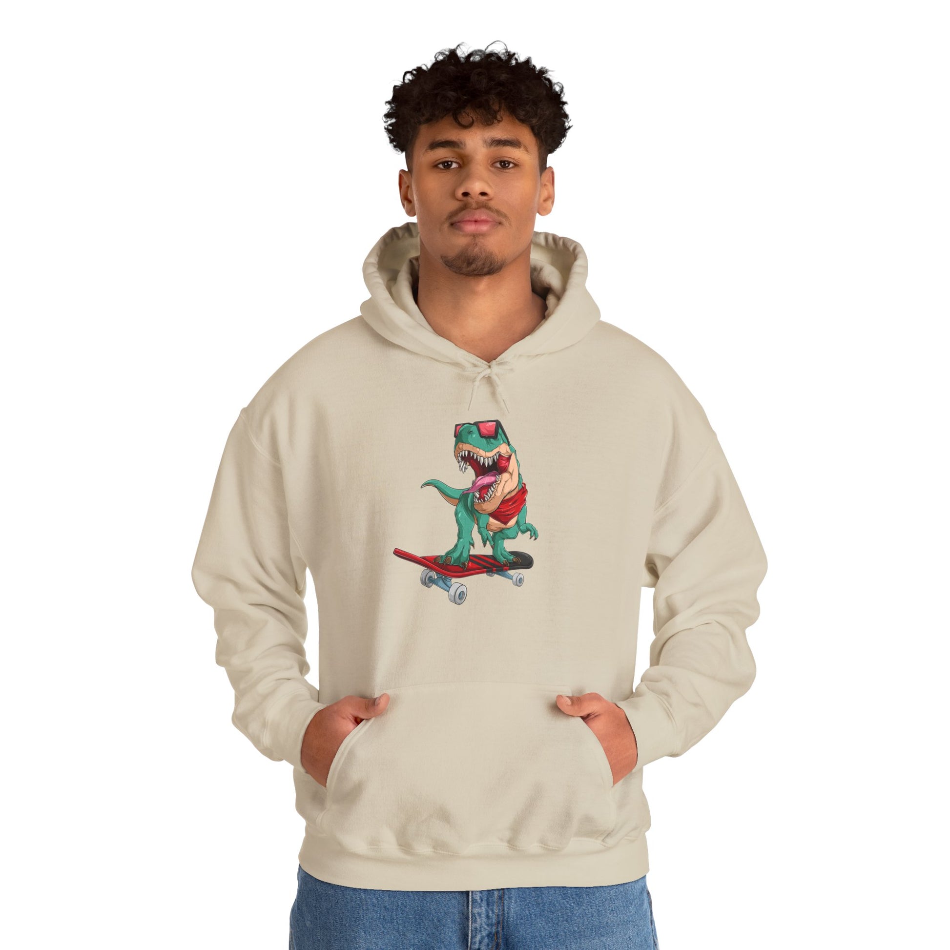 Skate Lover's Hoodie skating Dino Design
