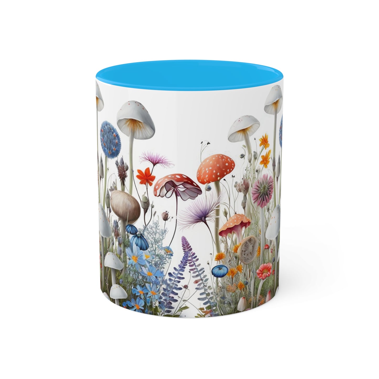 Wild Mushroom Colorful Mugs, 11oz