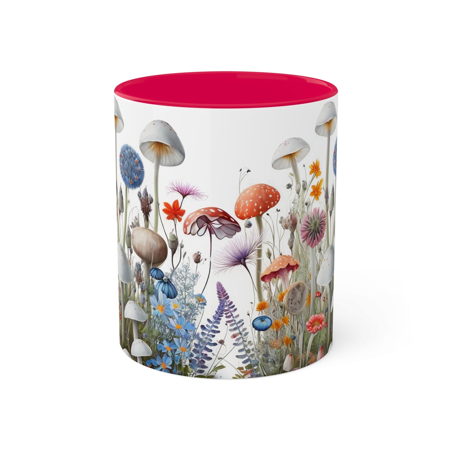 Wild Mushroom Colorful Mugs, 11oz
