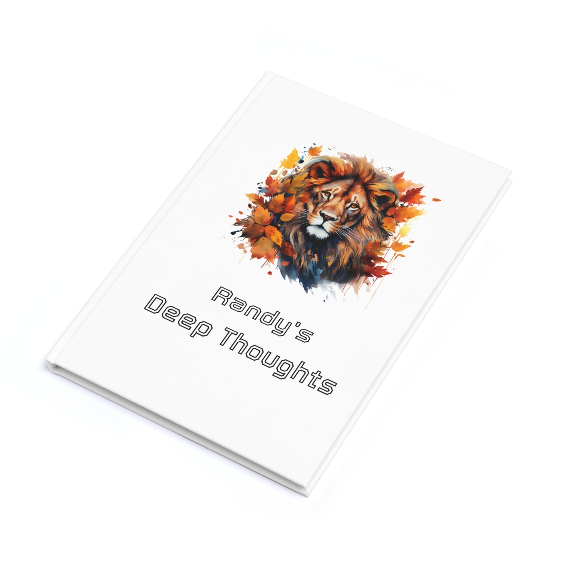Roaring Inspiration A5 Hardcover Journal, Lion Design Journal, Motivational Notebook, Gift for Writers, Creative Thoughts Diary