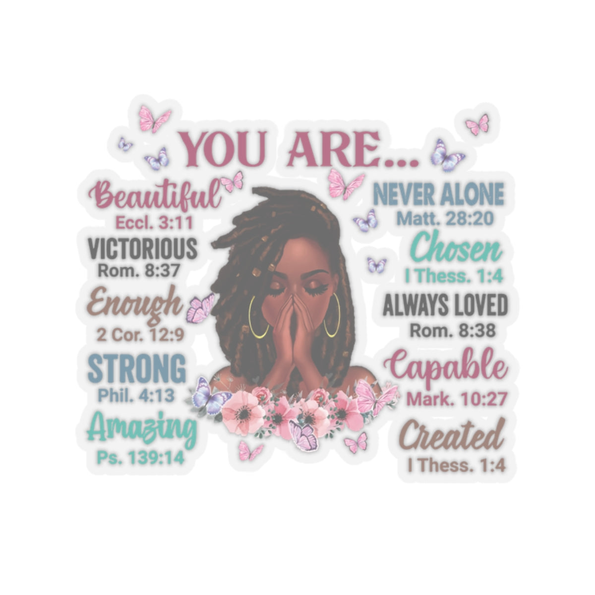 You Are Inspirational Kiss-Cut Stickers