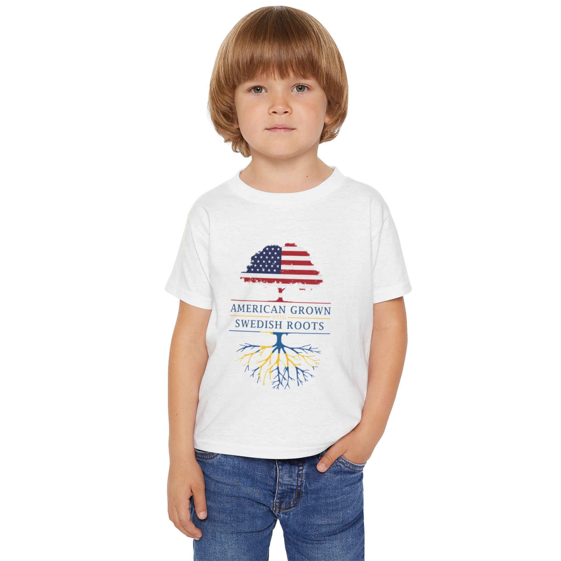 American Grown Swedish Roots Toddler T-Shirt – Roots of Heritage Tee