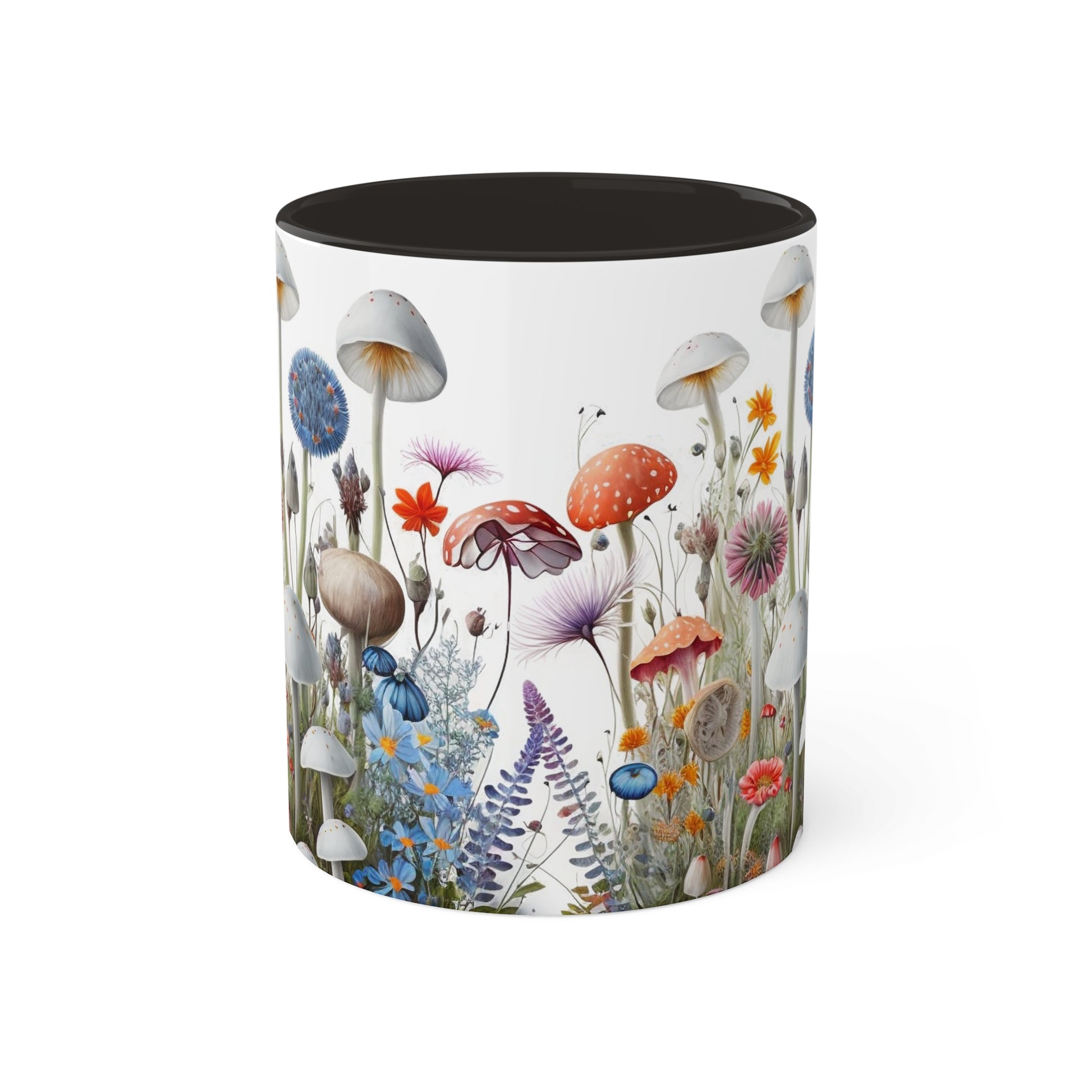 Wild Mushroom Colorful Mugs, 11oz