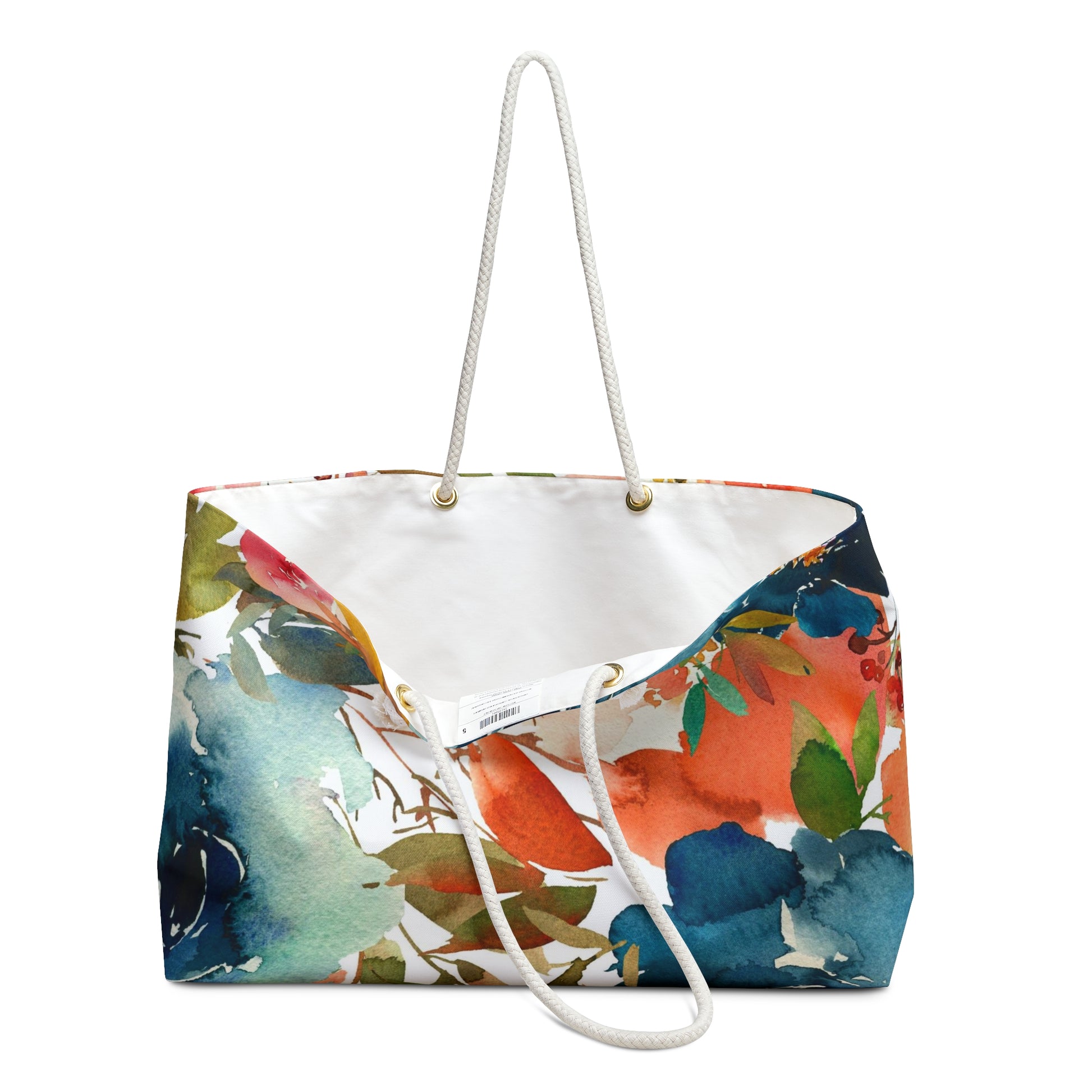 Summer Watercolor Flowers  Weekender Bag