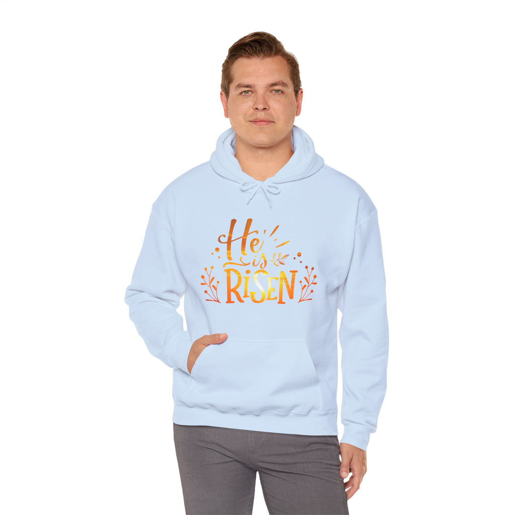 Christian Hooded Sweatshirt He Is Risen Jesus TShirt