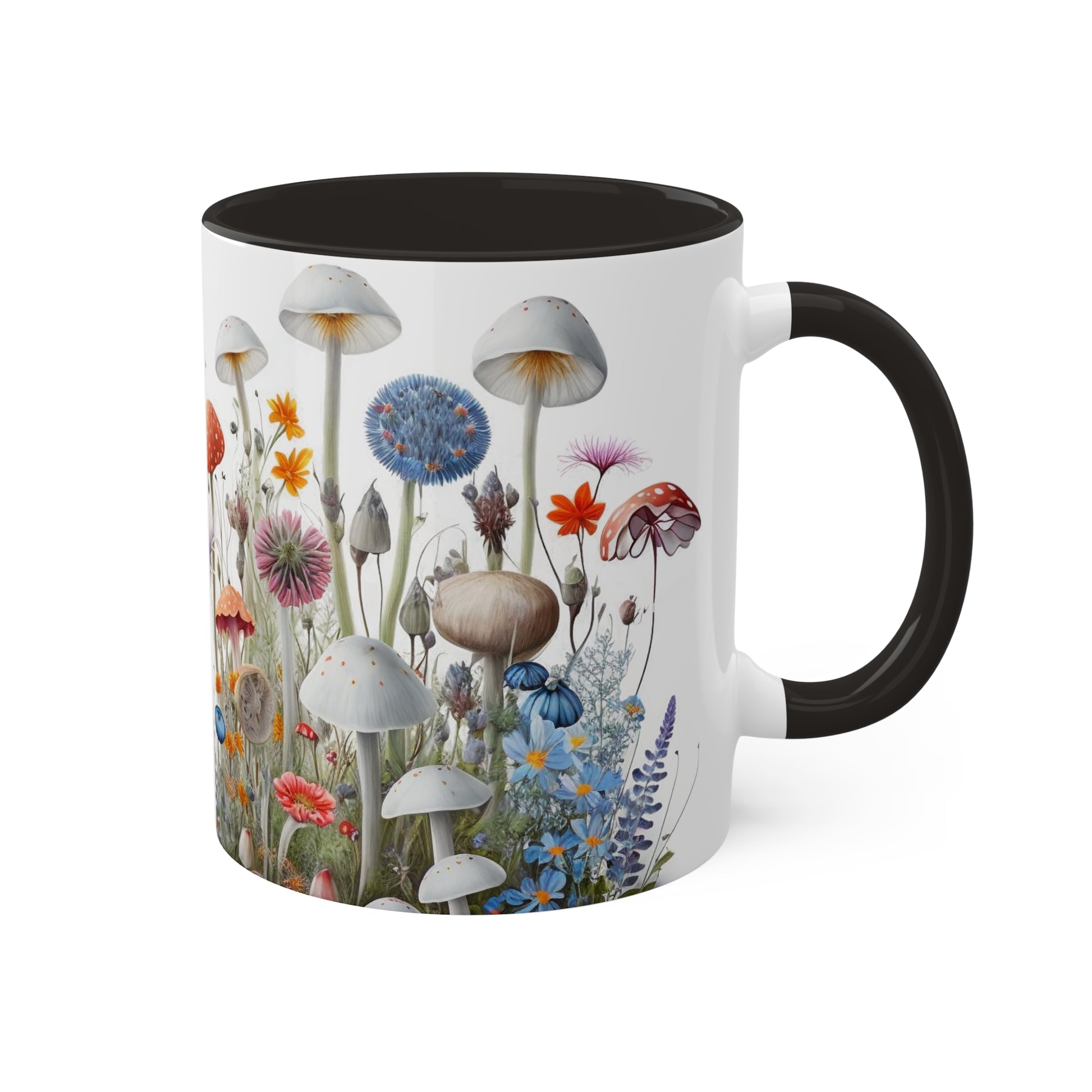 Wild Mushroom Colorful Mugs, 11oz