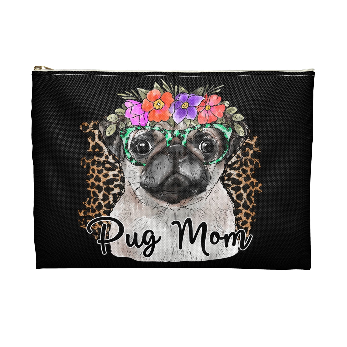 Pug Mom Accessory Pouch Make Up Bag