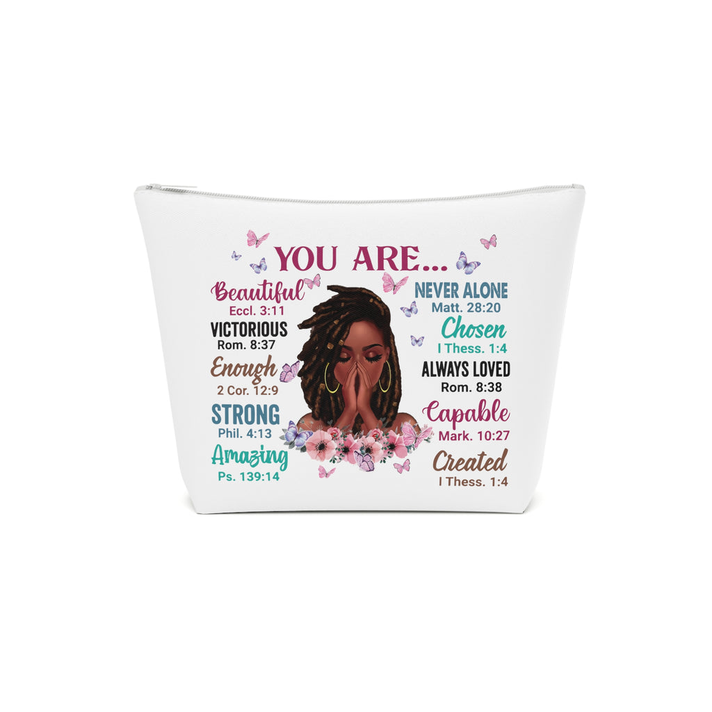 Cotton Inspirational Cosmetic Bag
