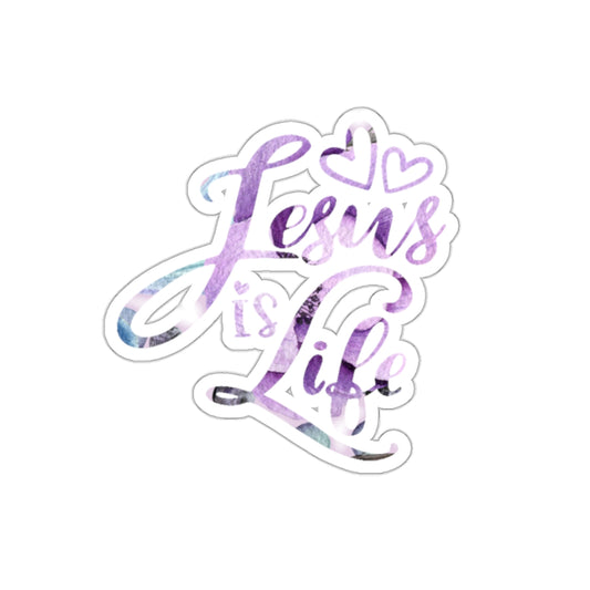 Jesus is Life Kiss-Cut Stickers Two for One Price