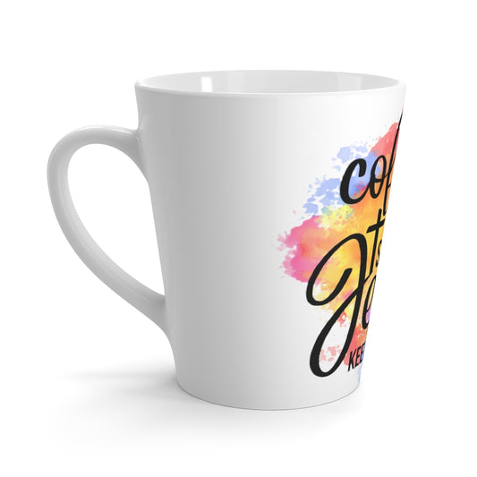 Coffee Mug Coffee Gets Me Started Jesus Keeps Me Going Coffee Mug