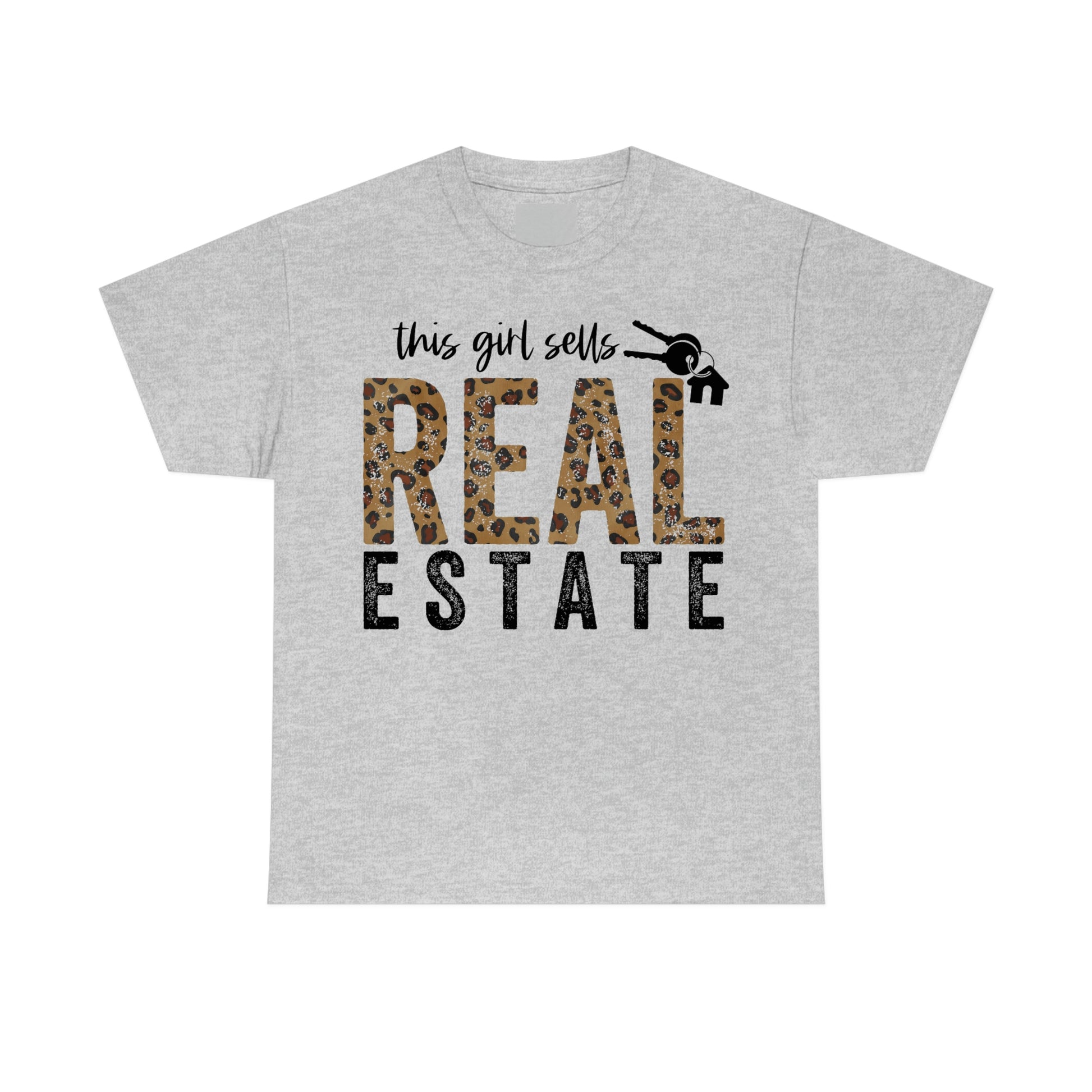 Women's Tee This Girl Sells Real Estate Heavy Cotton Tee