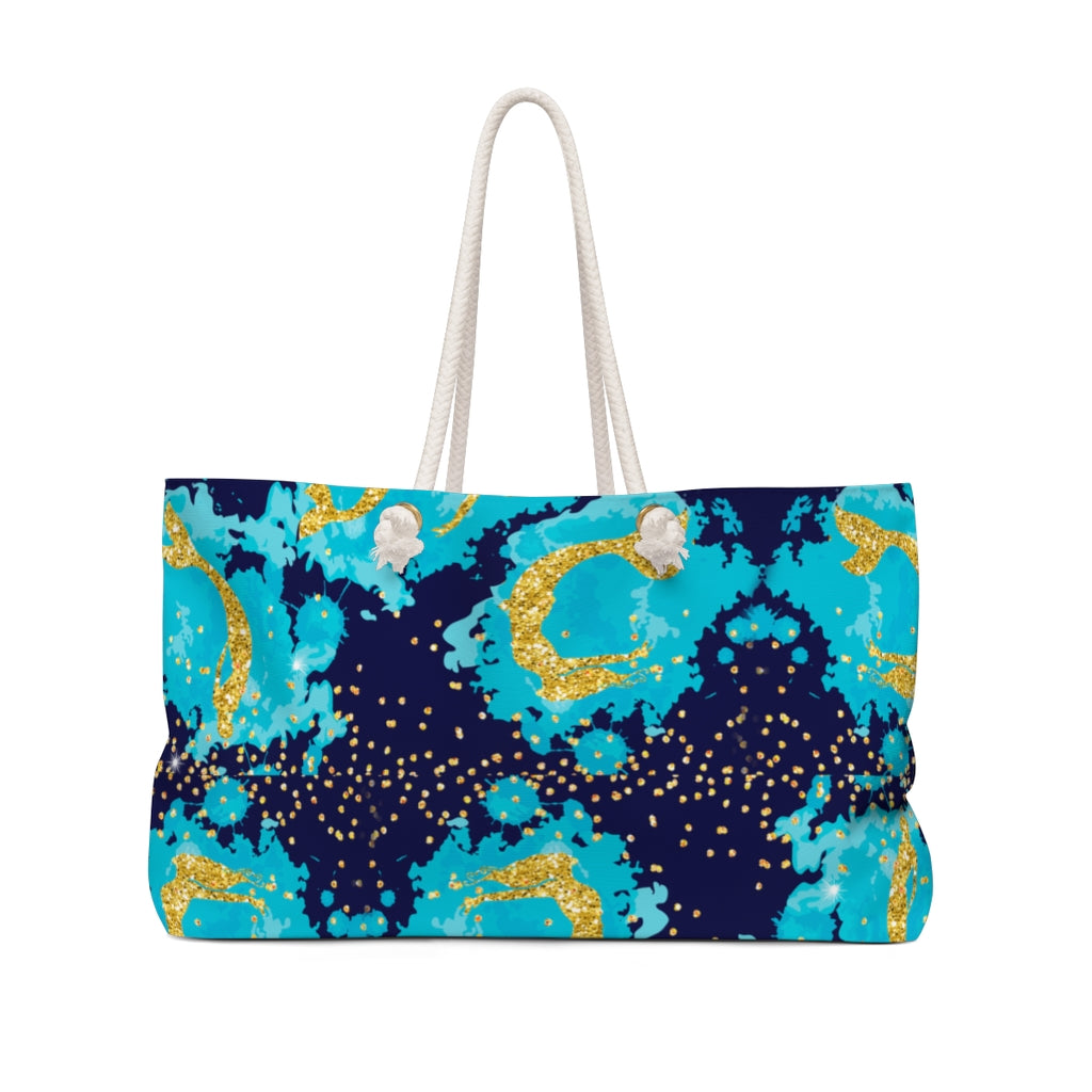 Travel Bag Weekend Bag Blue Mermaid Design Tote Shopping Anything Bag