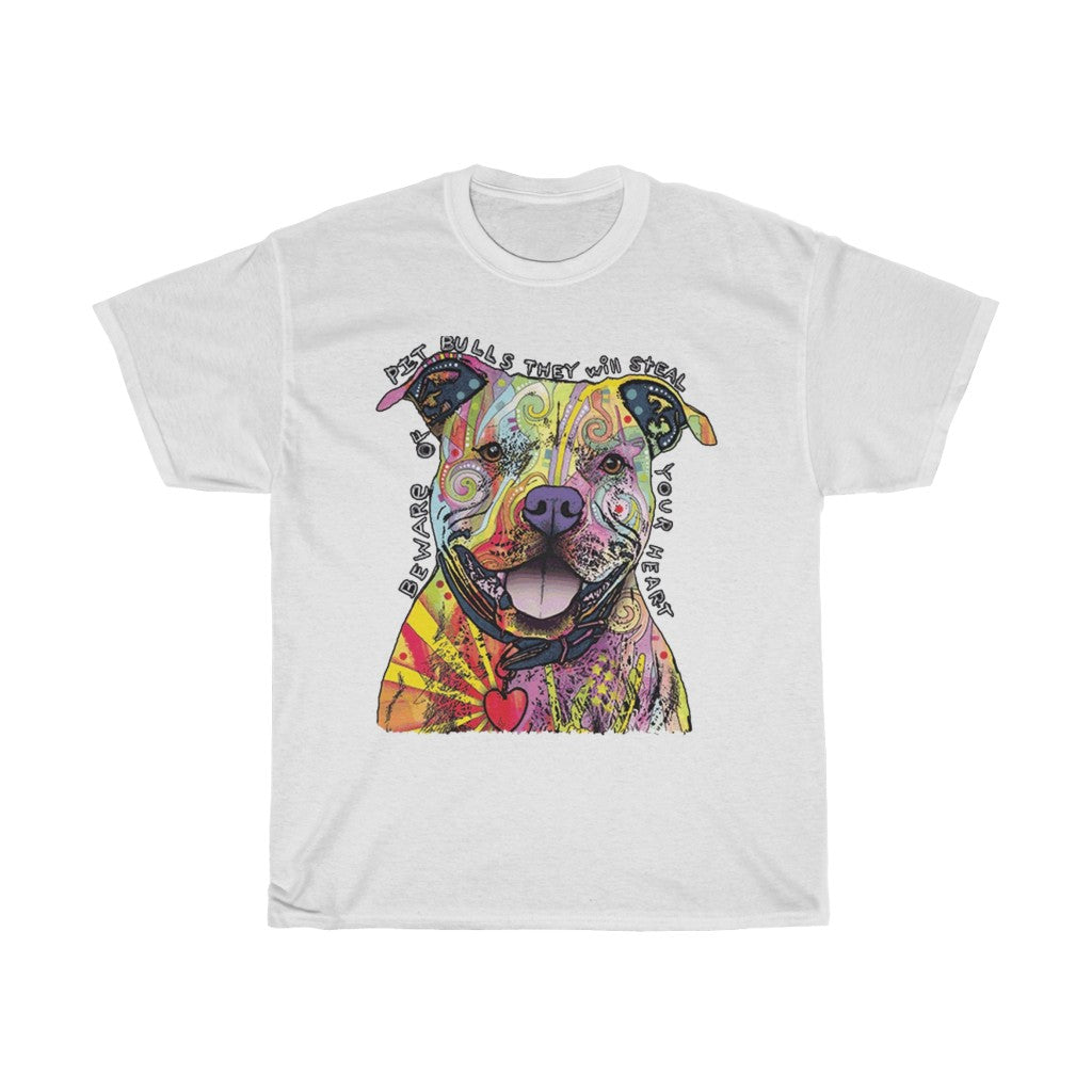 Men's Tee Solar Pitbulls Will Steal You Hearts Solar Color Changing Tee