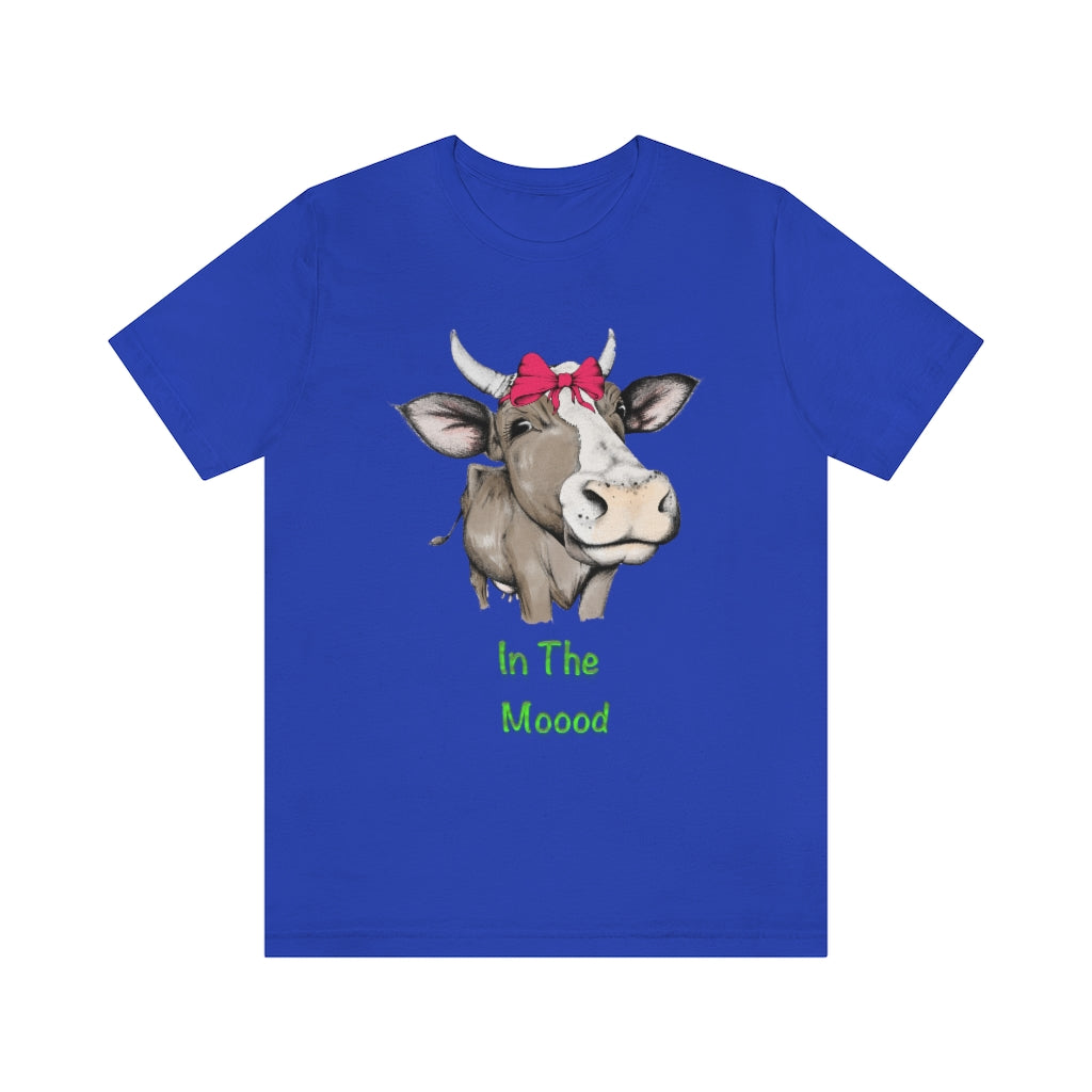 Women's Tee Cute In The Moood, Original Cow Tee