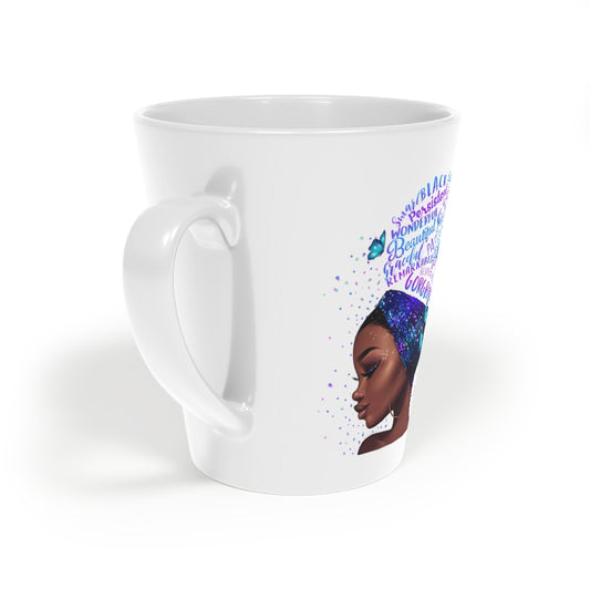 Coffee Mug Black is Beautiful Latte Mug, 12oz