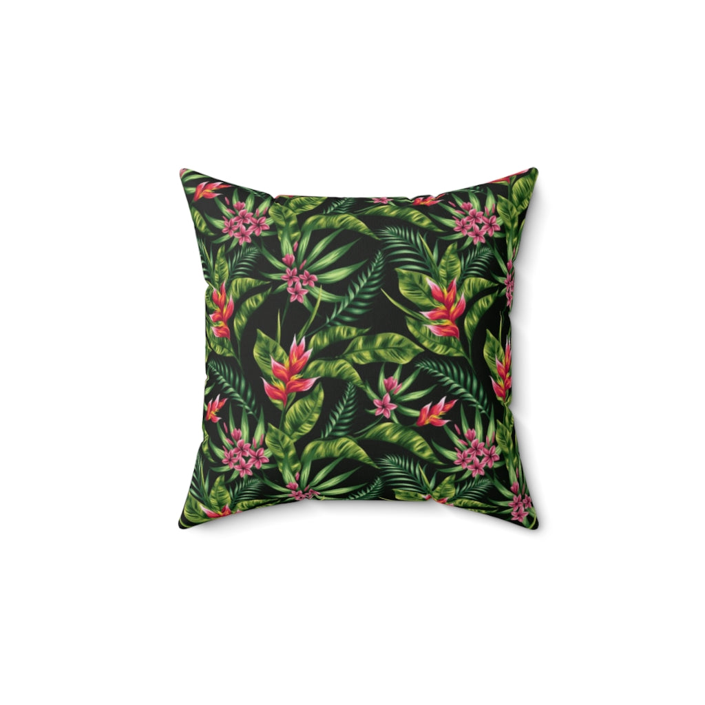 Tropical Spun Polyester Square Pillow