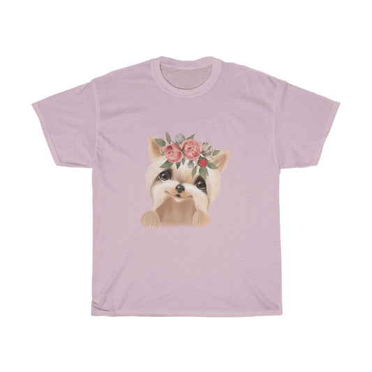 Women's Yorkie Lover's Tee Little Blonde Yorkie Tee