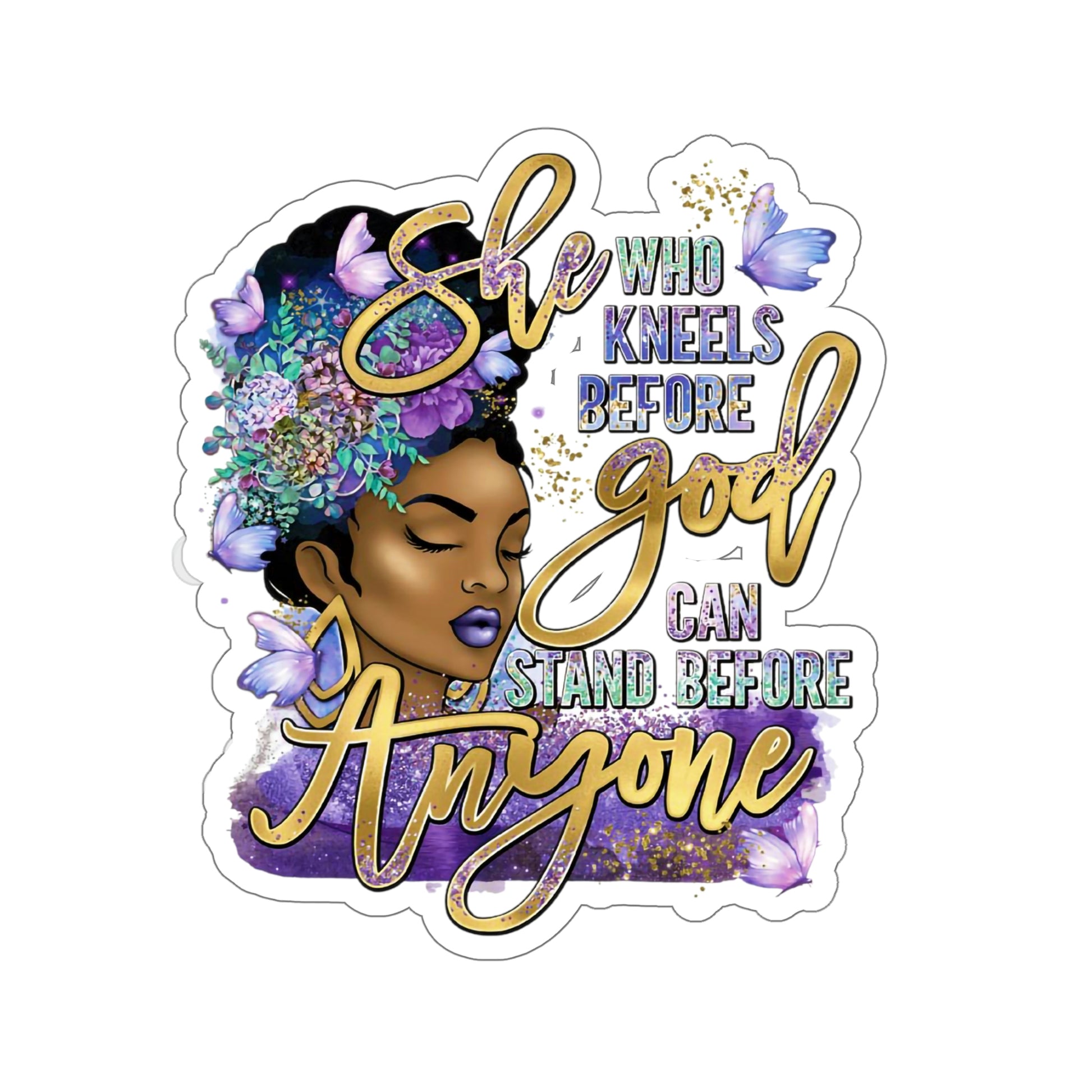 Sticker Black Girl New Size 4"X4" Sticker Two for One Price